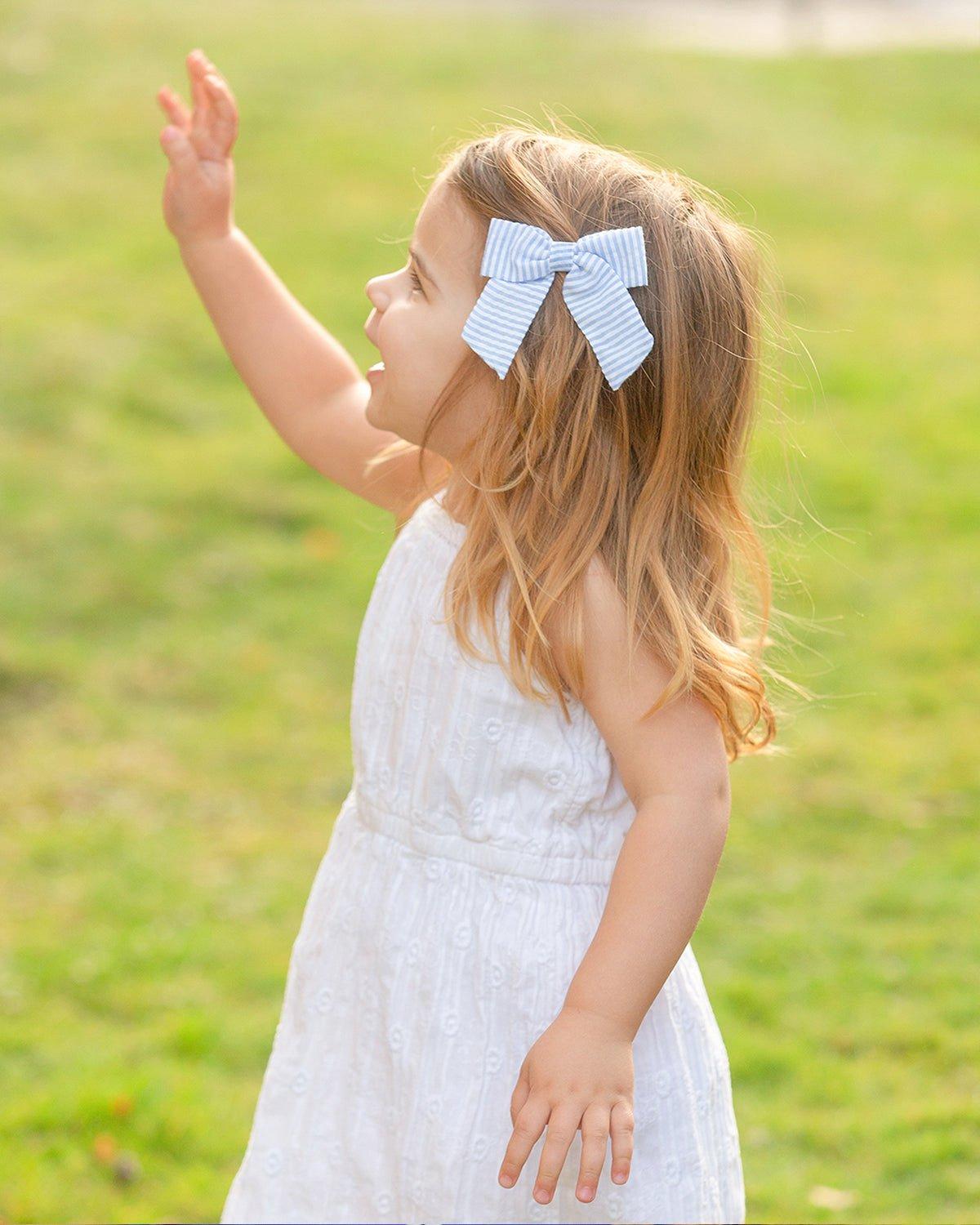 Seersucker Hair Bow image number 2