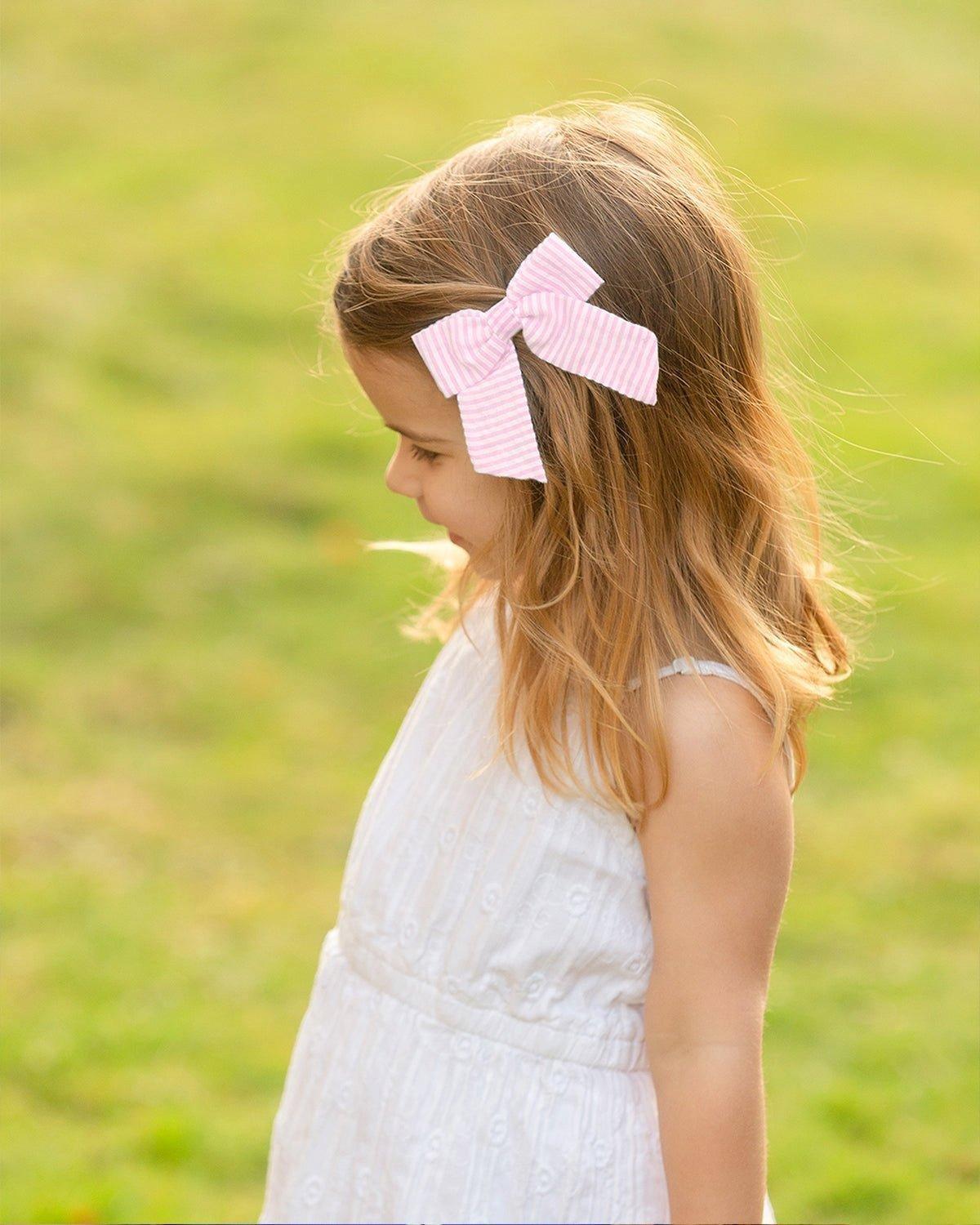 Seersucker Hair Bow image number 3