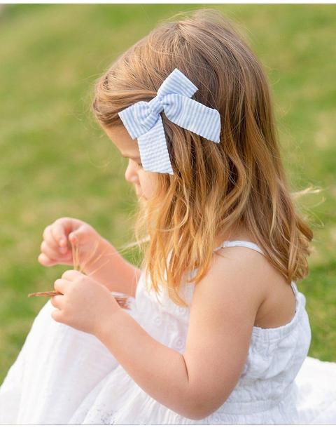 Seersucker Hair Bow
