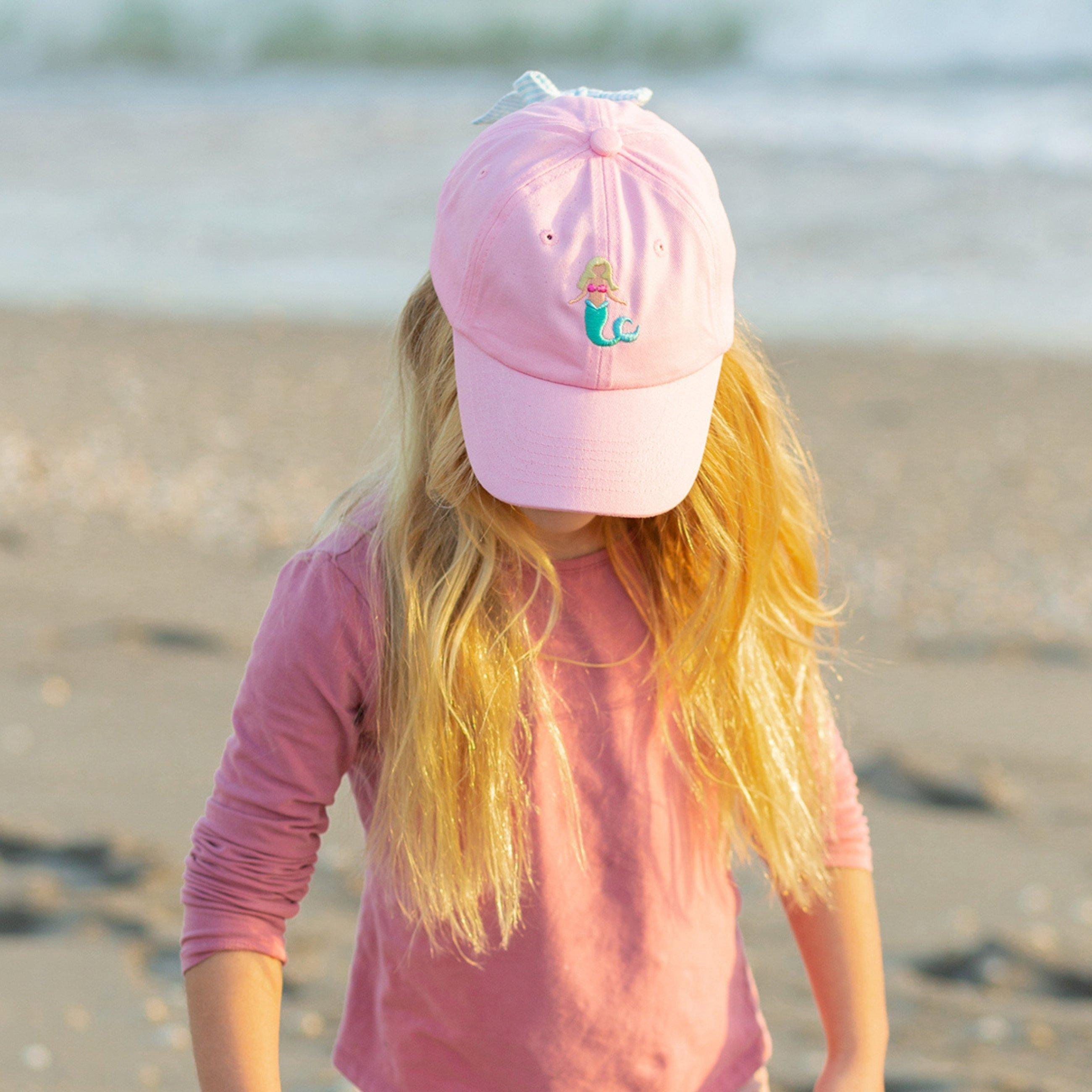 Pink Mermaid Bow Baseball Hat image number 2