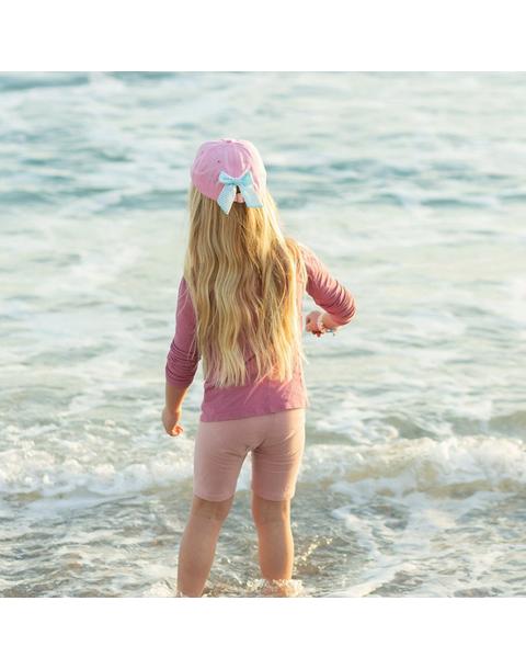 Pink Mermaid Bow Baseball Hat