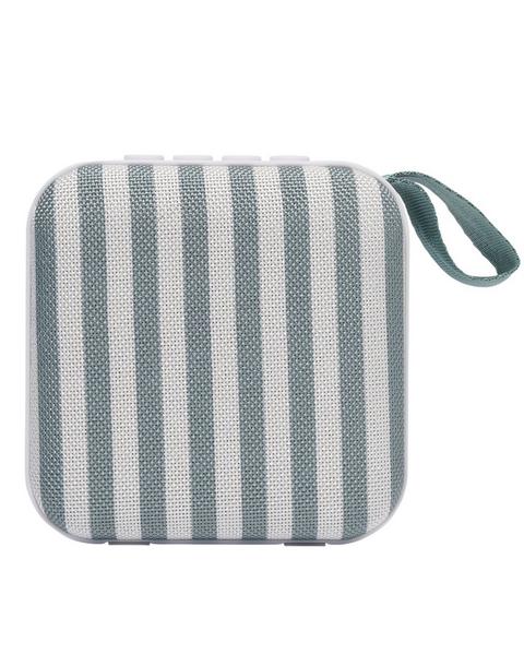 Portable Travel Speaker: Vacay Olive Stripe