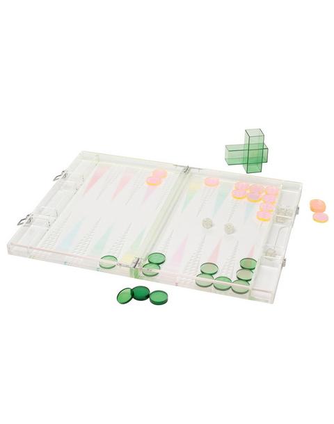 Lucite Backgammon - Ombre Sherbert