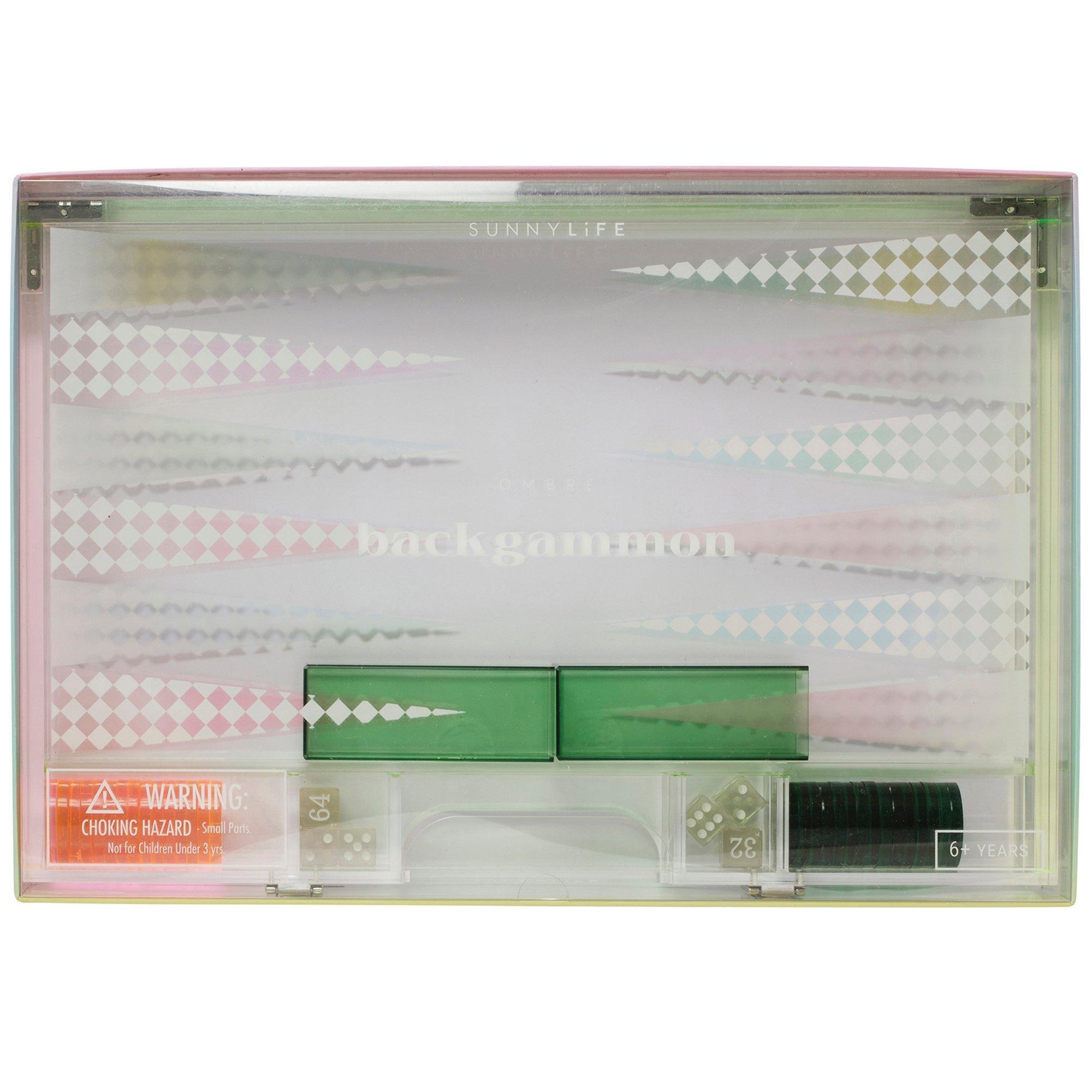 Lucite Backgammon - Ombre Sherbert image number 3