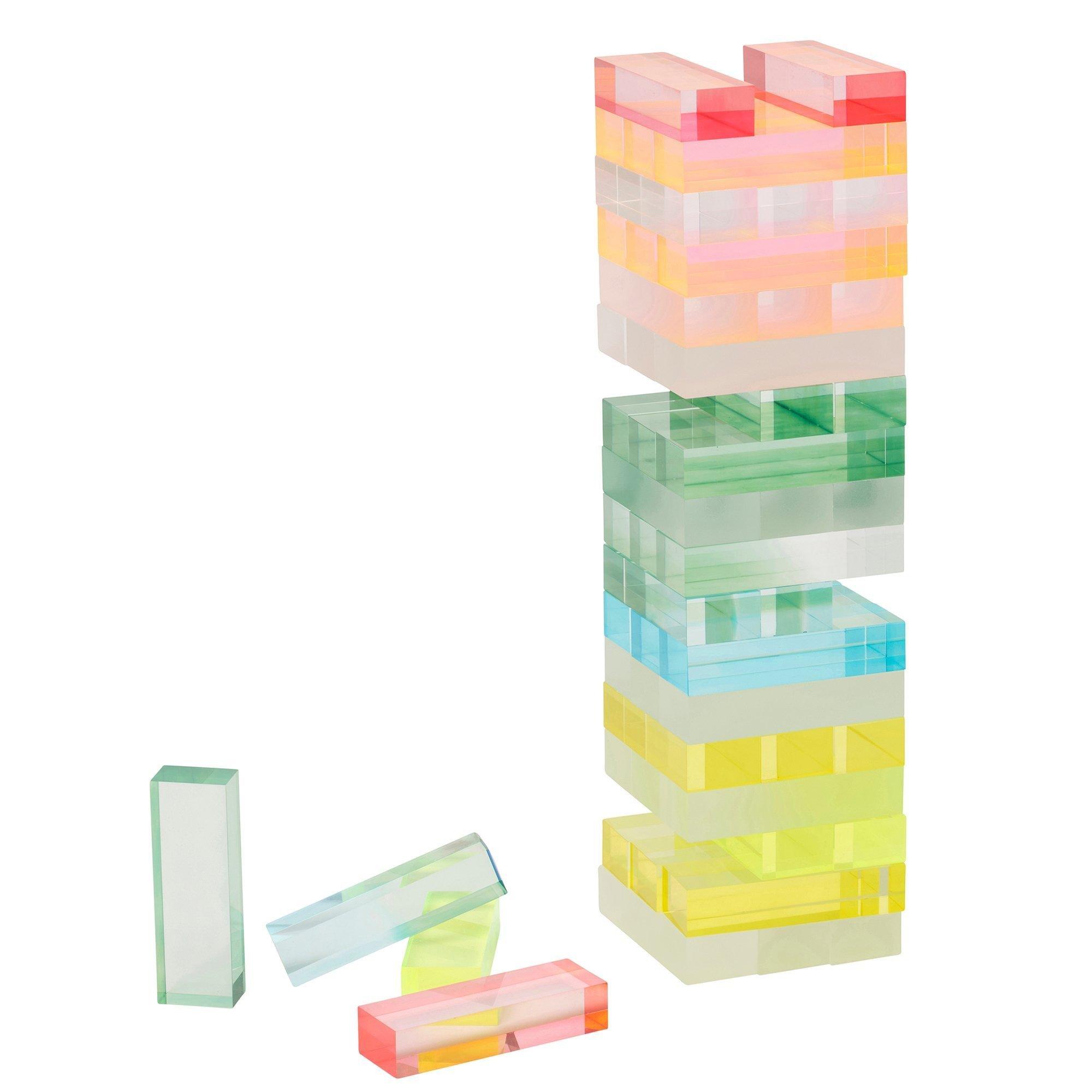 Lucite Jumbling Tower - Ombre Sherbert image number 2