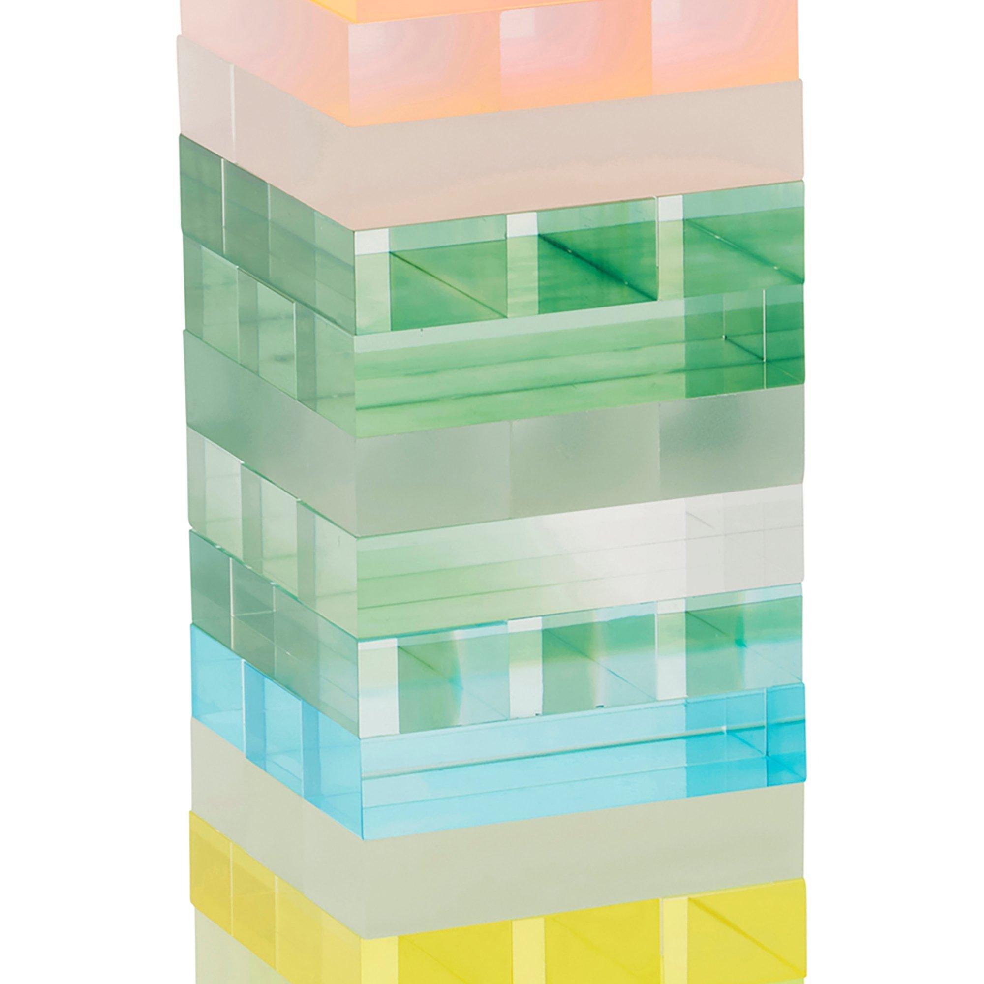Lucite Jumbling Tower - Ombre Sherbert image number 4