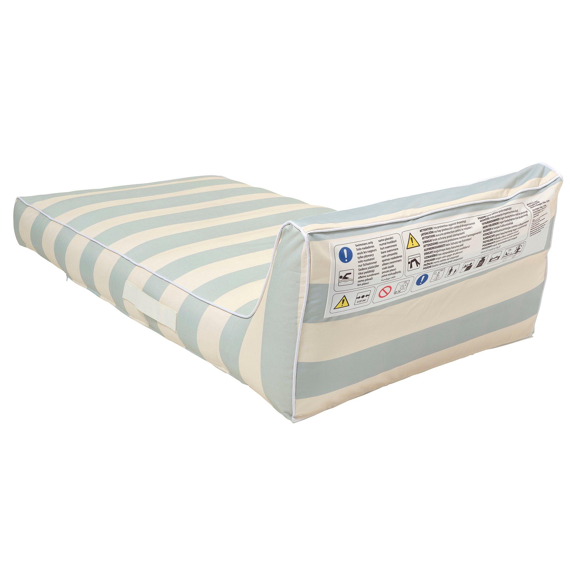 Luxe Lie-On Lounger: Lazy Days - Blue Stripe image number 4