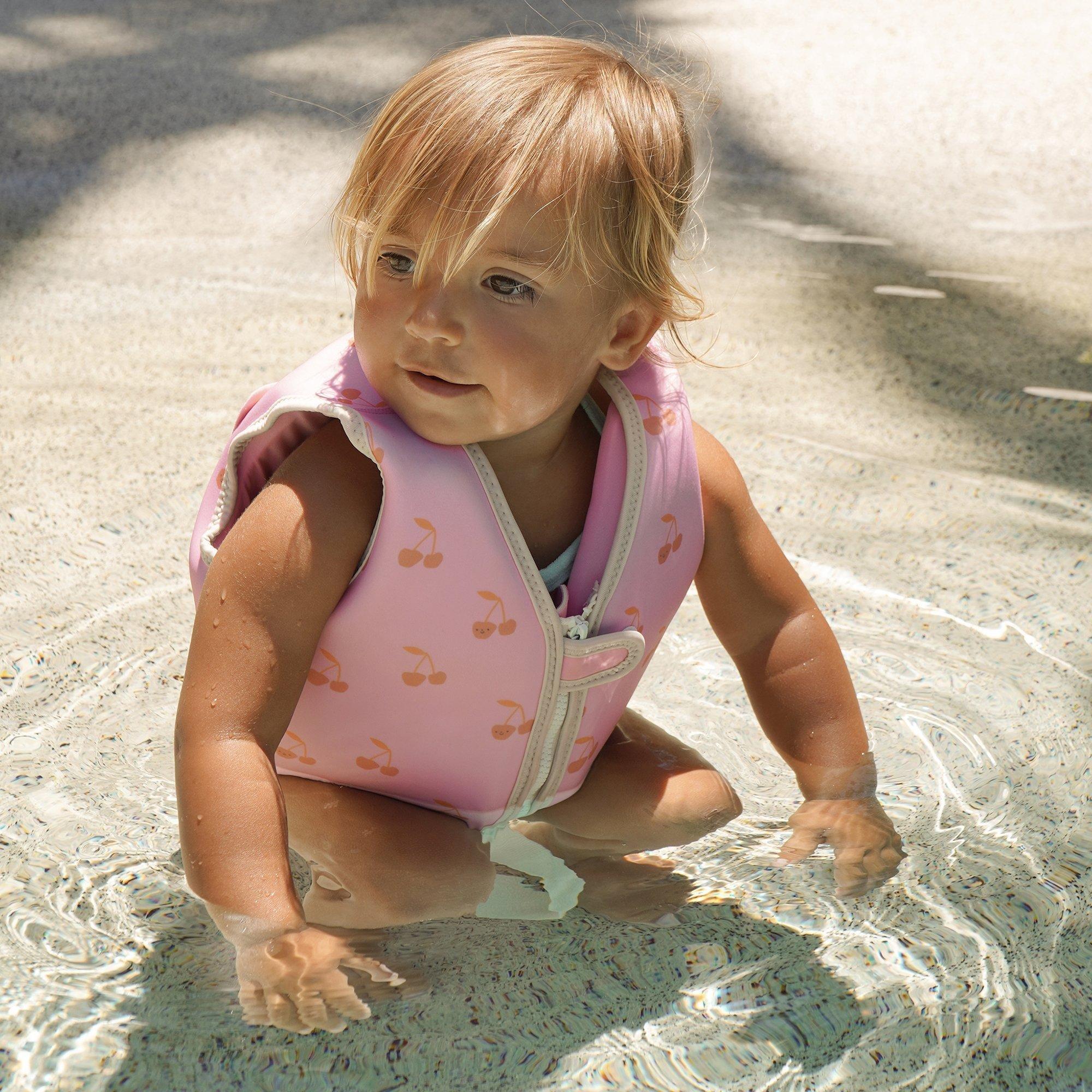 Kids Swim Vest: Cotton Candy Cherry (Age 2-3) image number 2