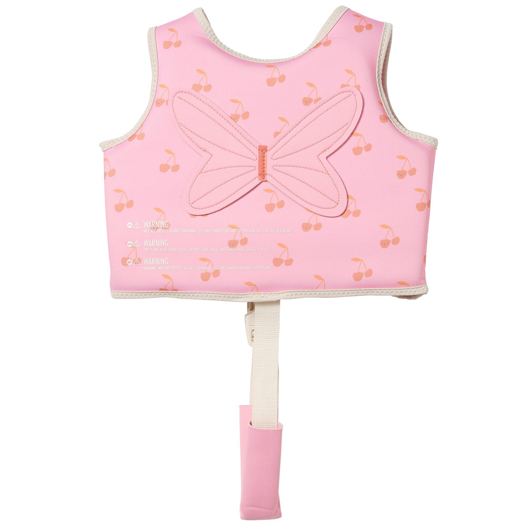 Kids Swim Vest: Cotton Candy Cherry (Age 2-3) image number 1
