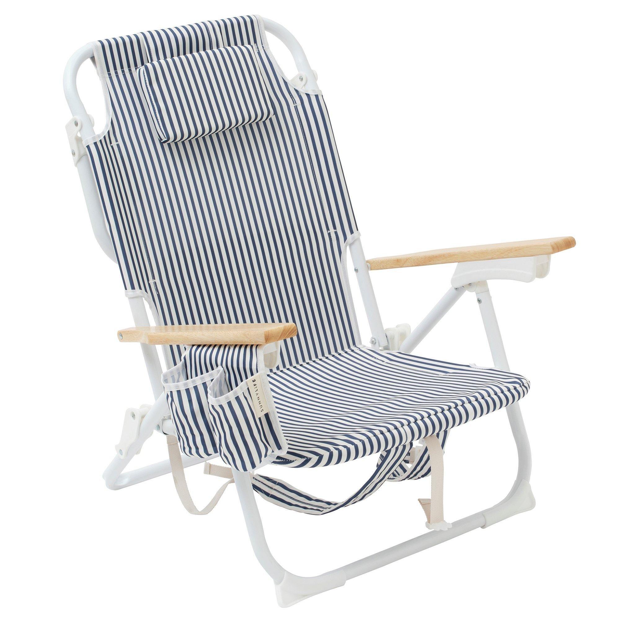 Luxe Beach Chair: The Resort Coastal Blue
