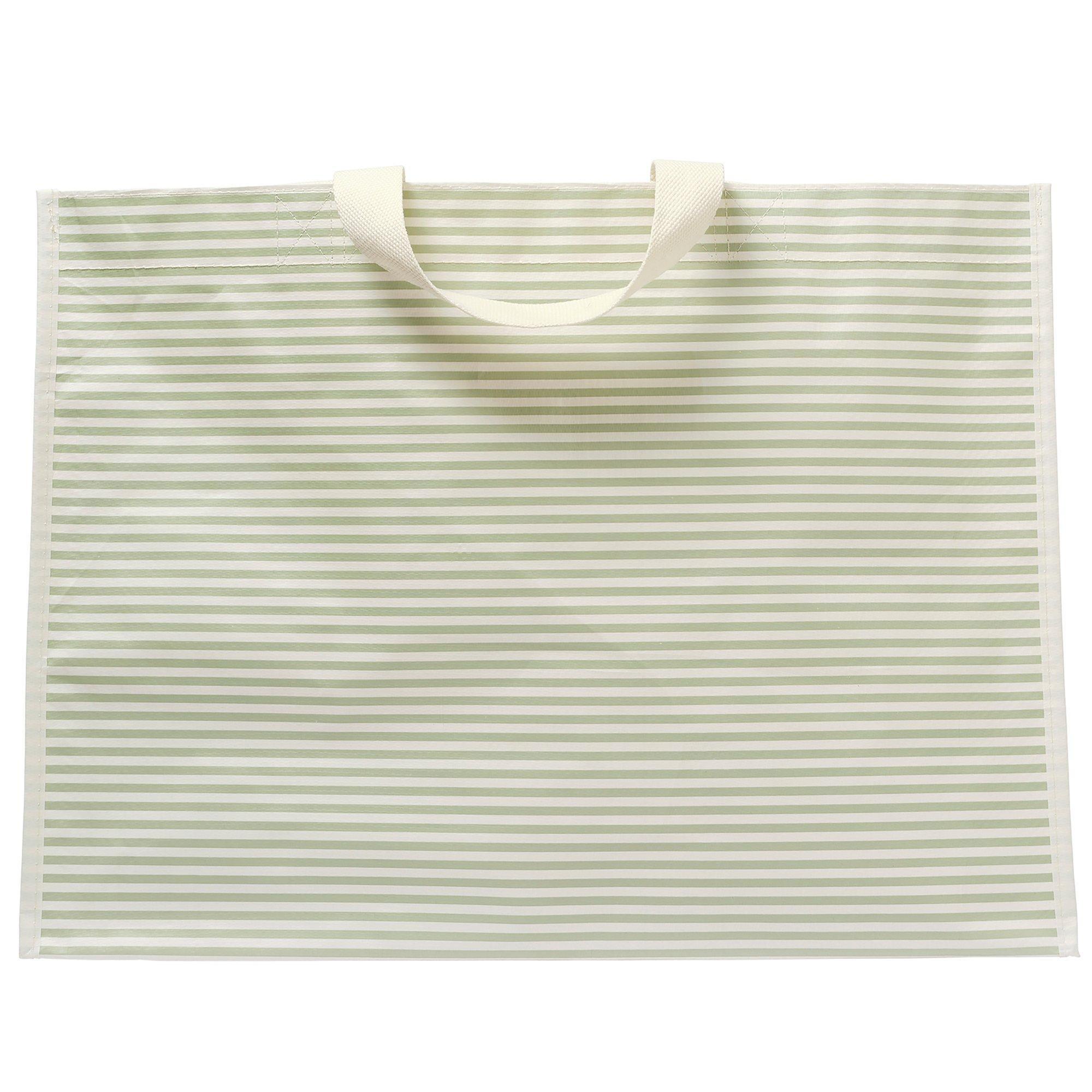 Carryall Beach Bag: La Palma Sage Stripe image number 3