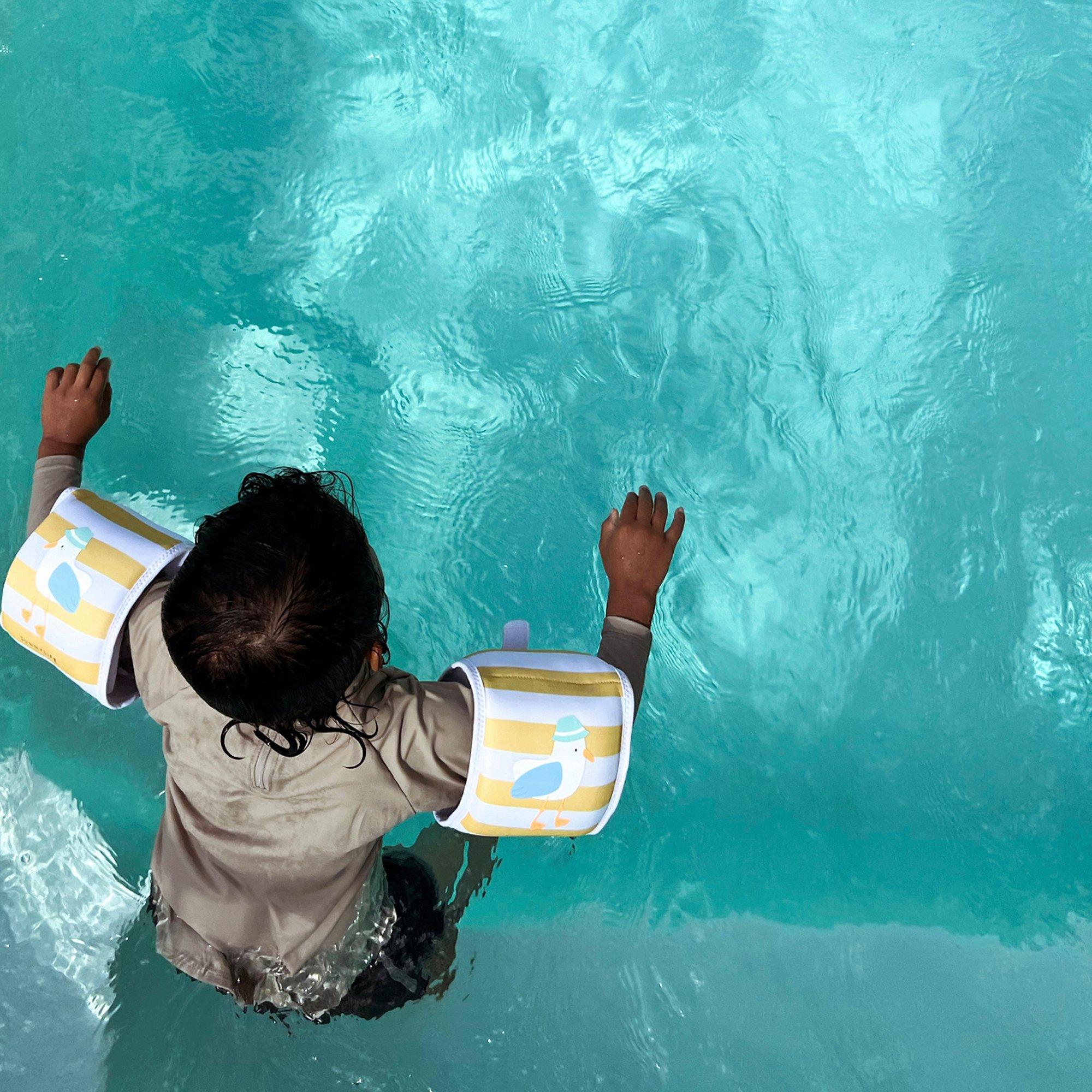 Kids Floaties: Sid The Seagull - Mustard Stripe image number 4