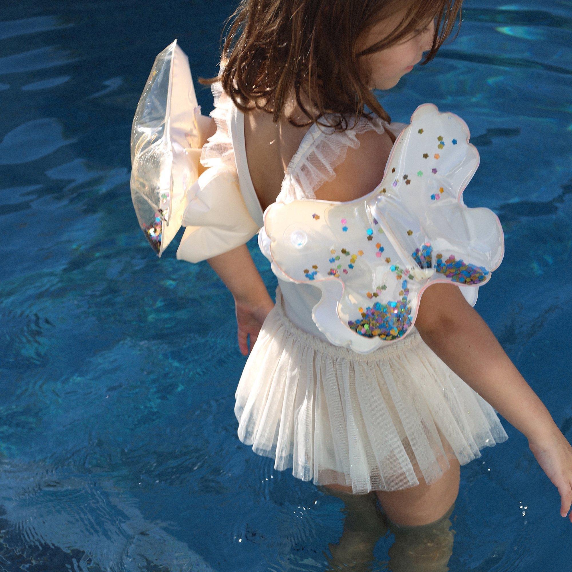 Inflatable Arm Bands: Cotton Candy Glitter image number 2