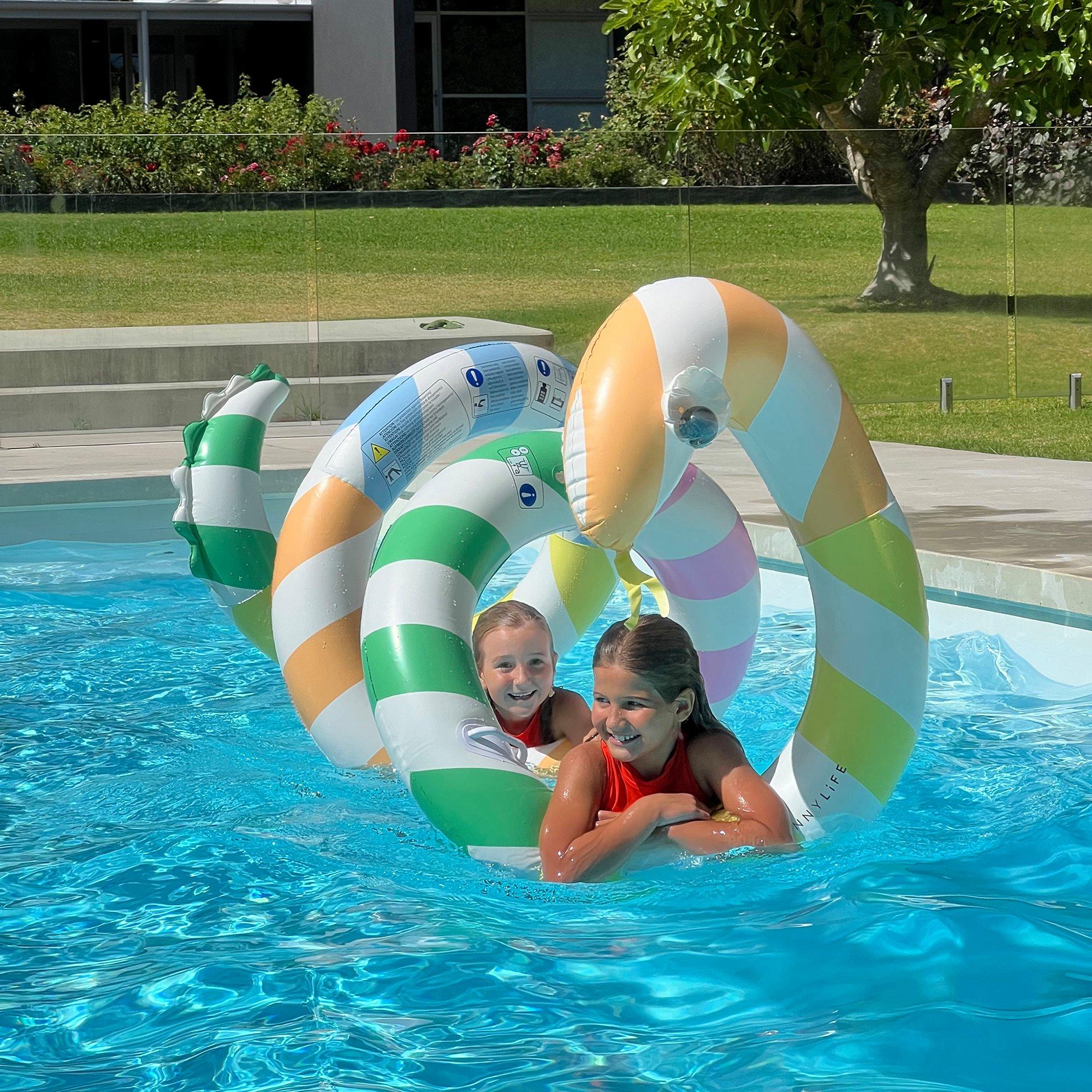 Giant Inflatable Pool Noodle: Sorbet Stripe image number 2