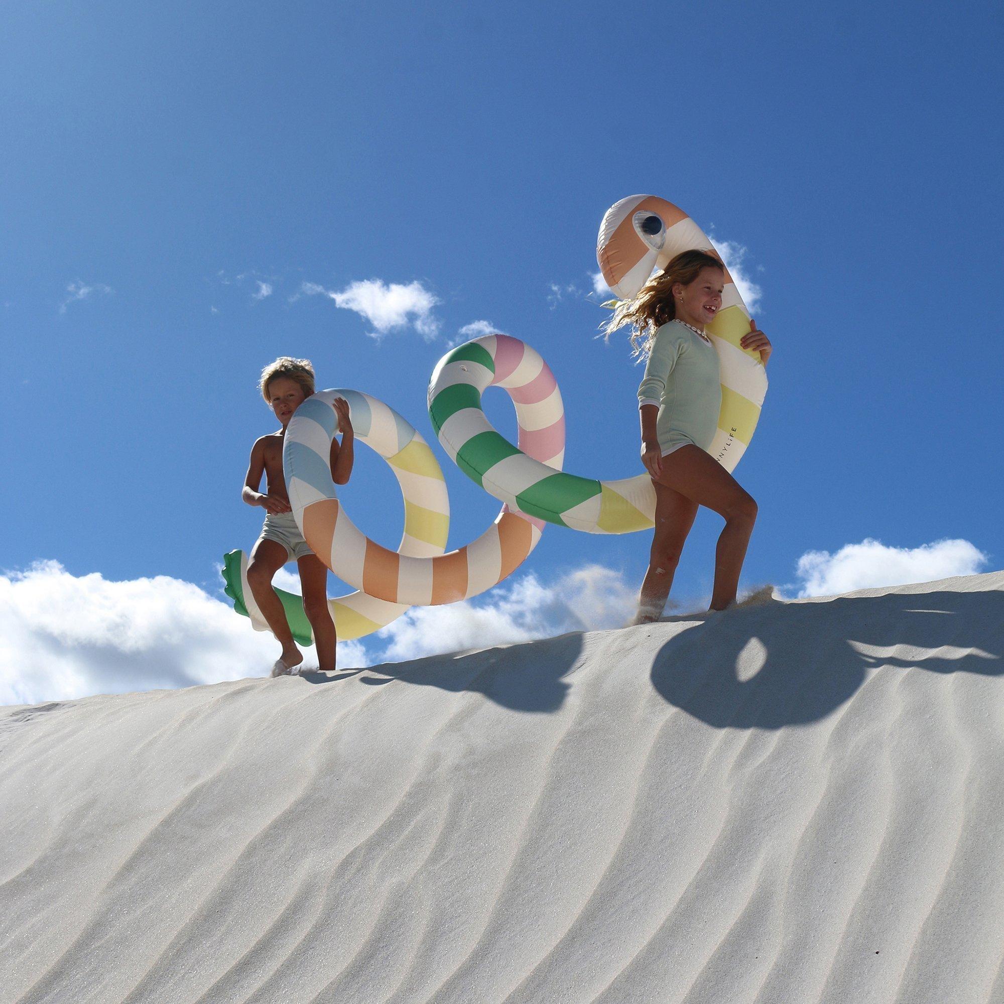 Giant Inflatable Pool Noodle: Sorbet Stripe image number 4