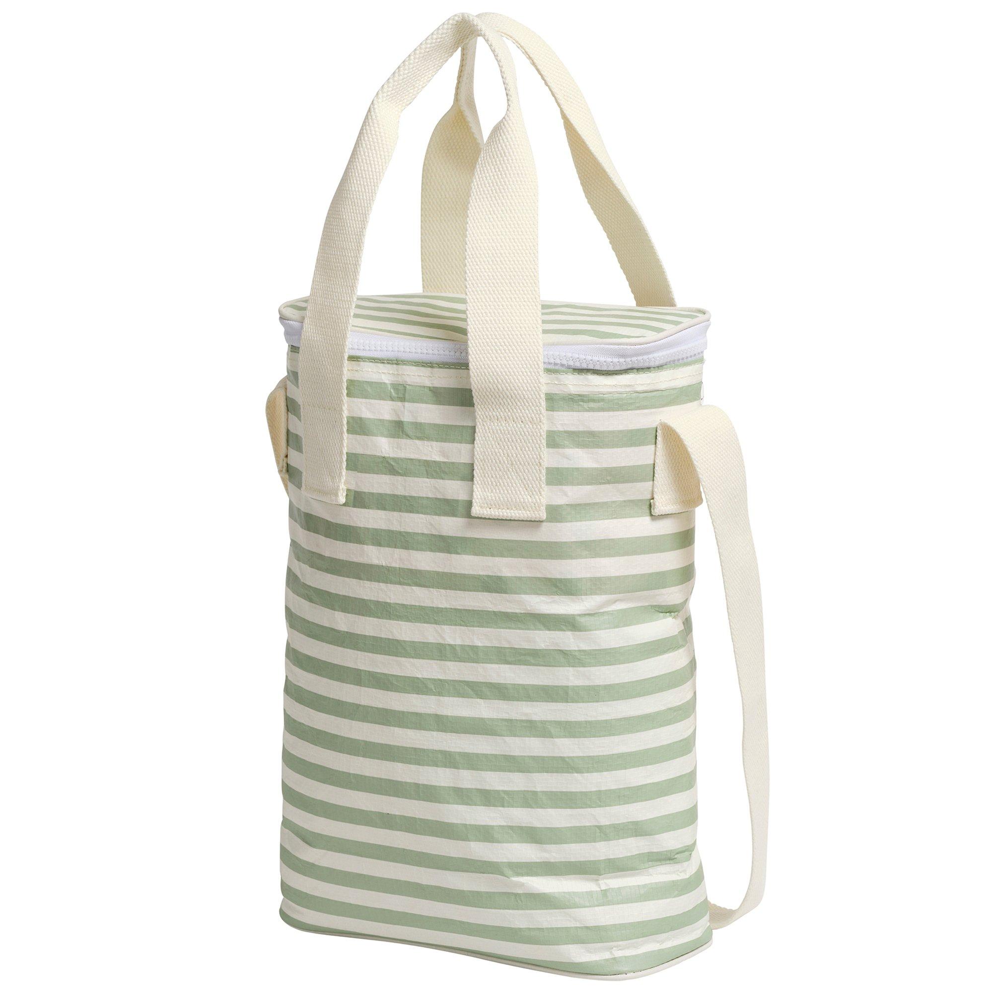 Light Cooler Drinks Bag - La Palma Sage Stripe image number 4