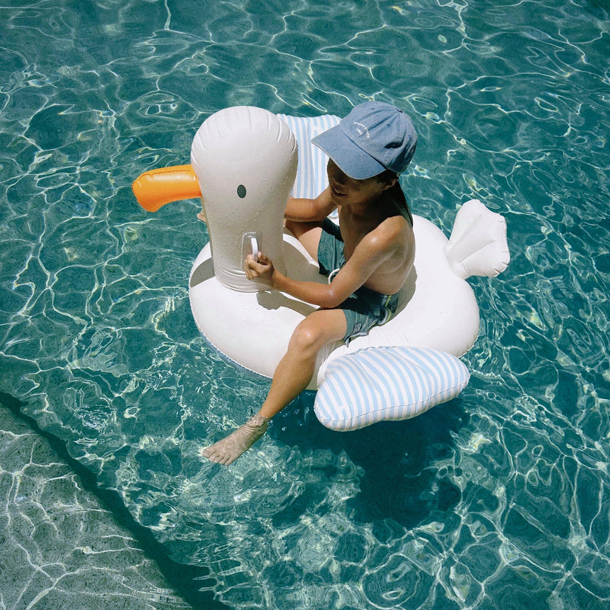 Kids Ride-On Float: Sid The Seagull - Blue Stripe image number 2