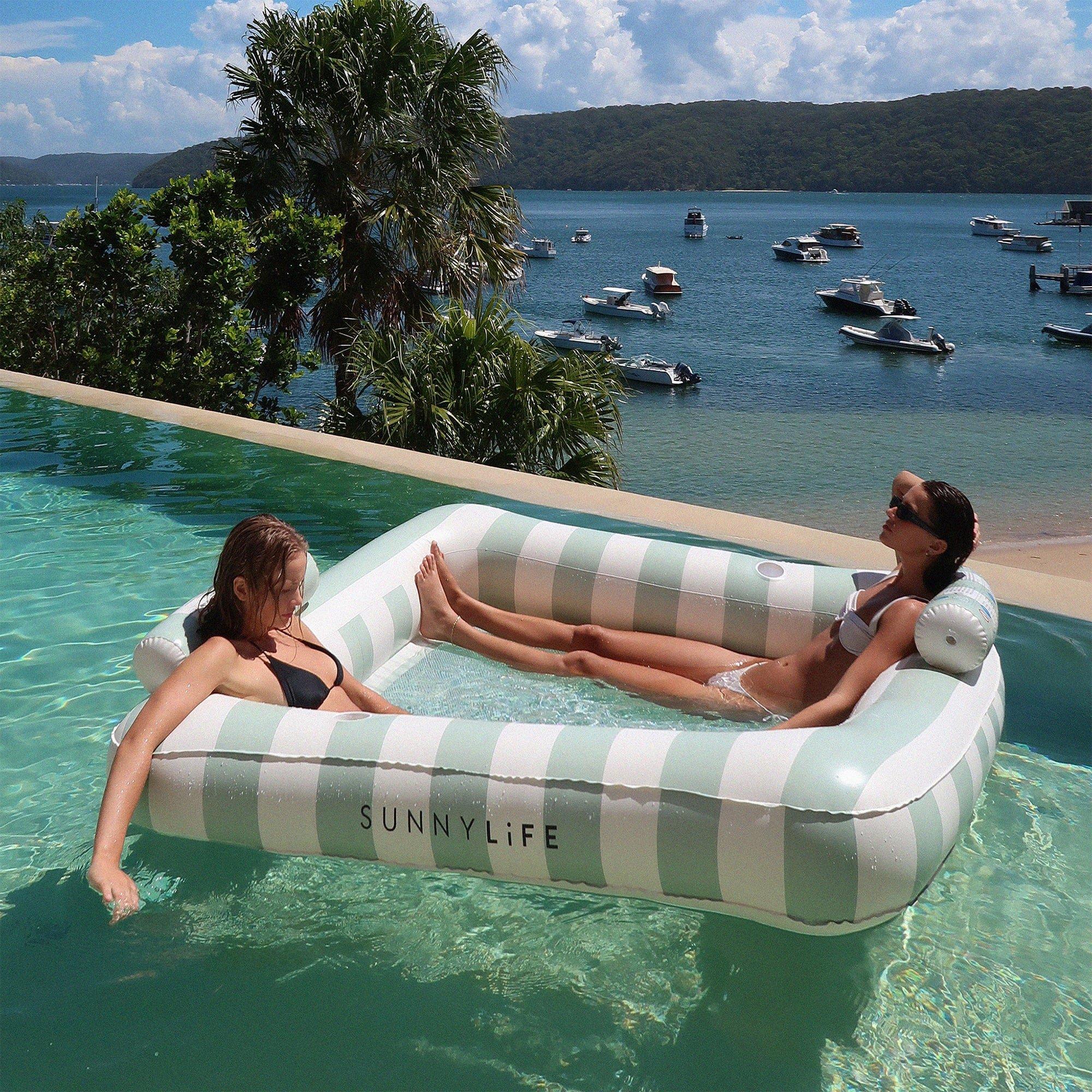 Luxe Twin Hammock Float: Vacay Soft Olive image number 2