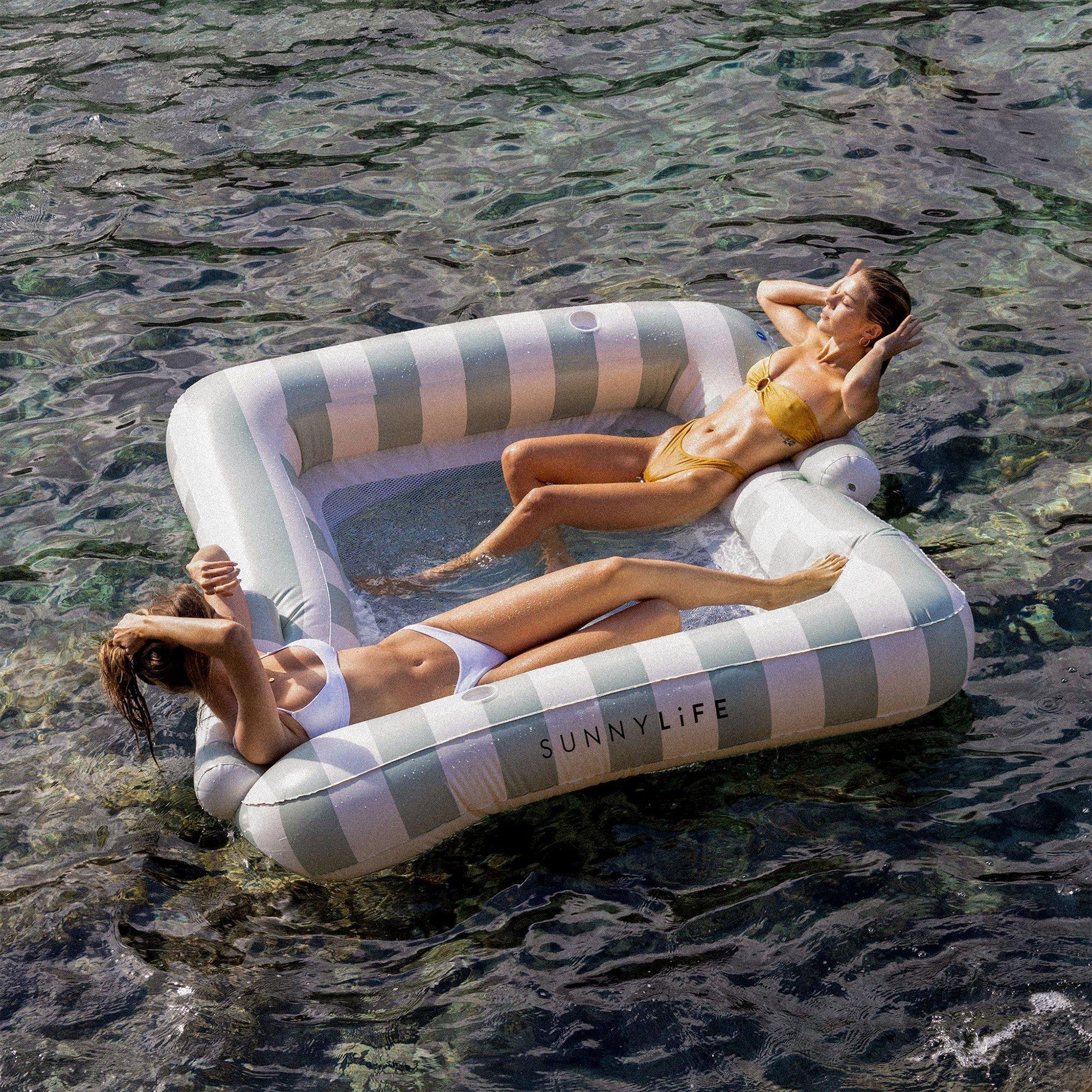 Luxe Twin Hammock Float: Vacay Soft Olive image number 4