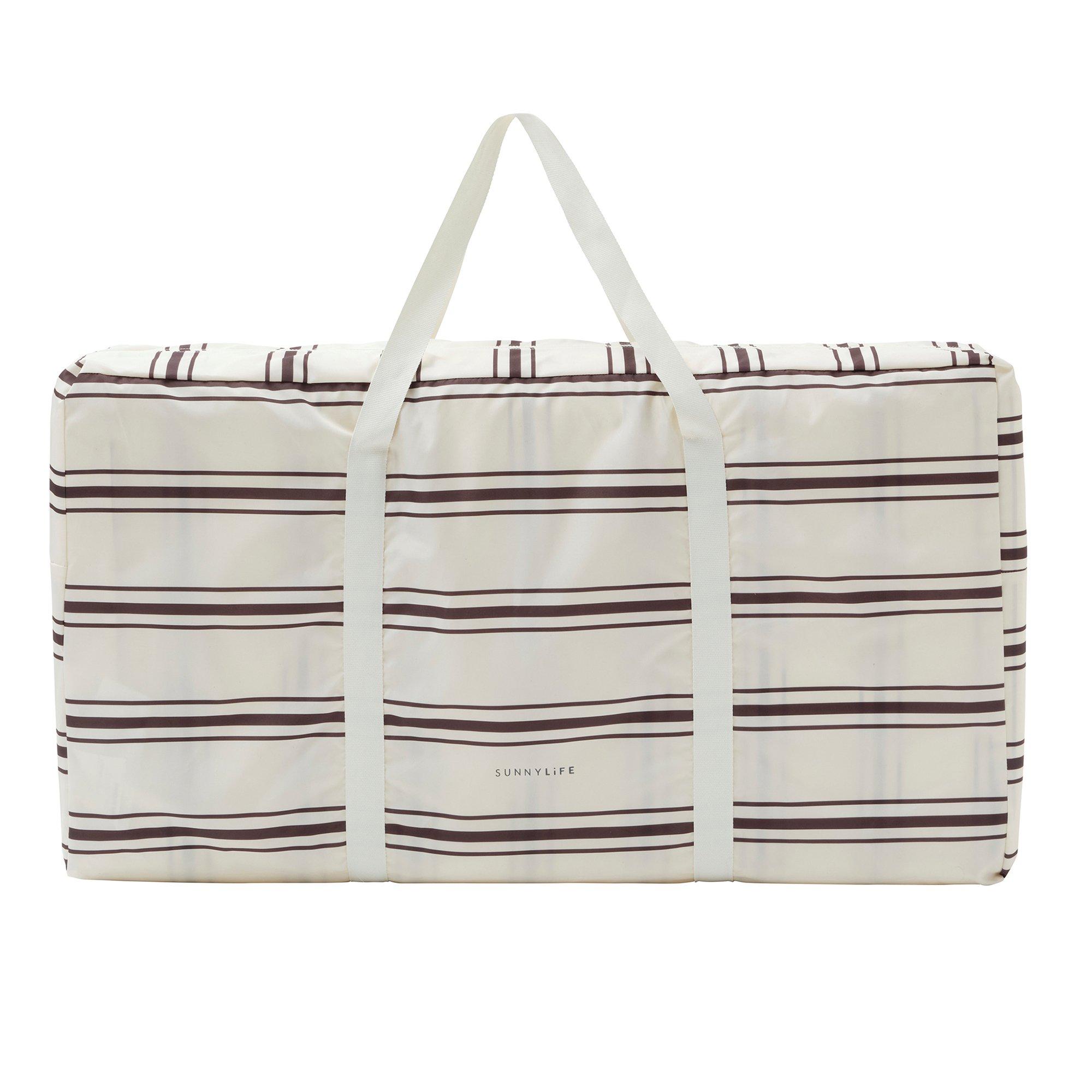 The Lounger Chair: Charcoal Stripe image number 1