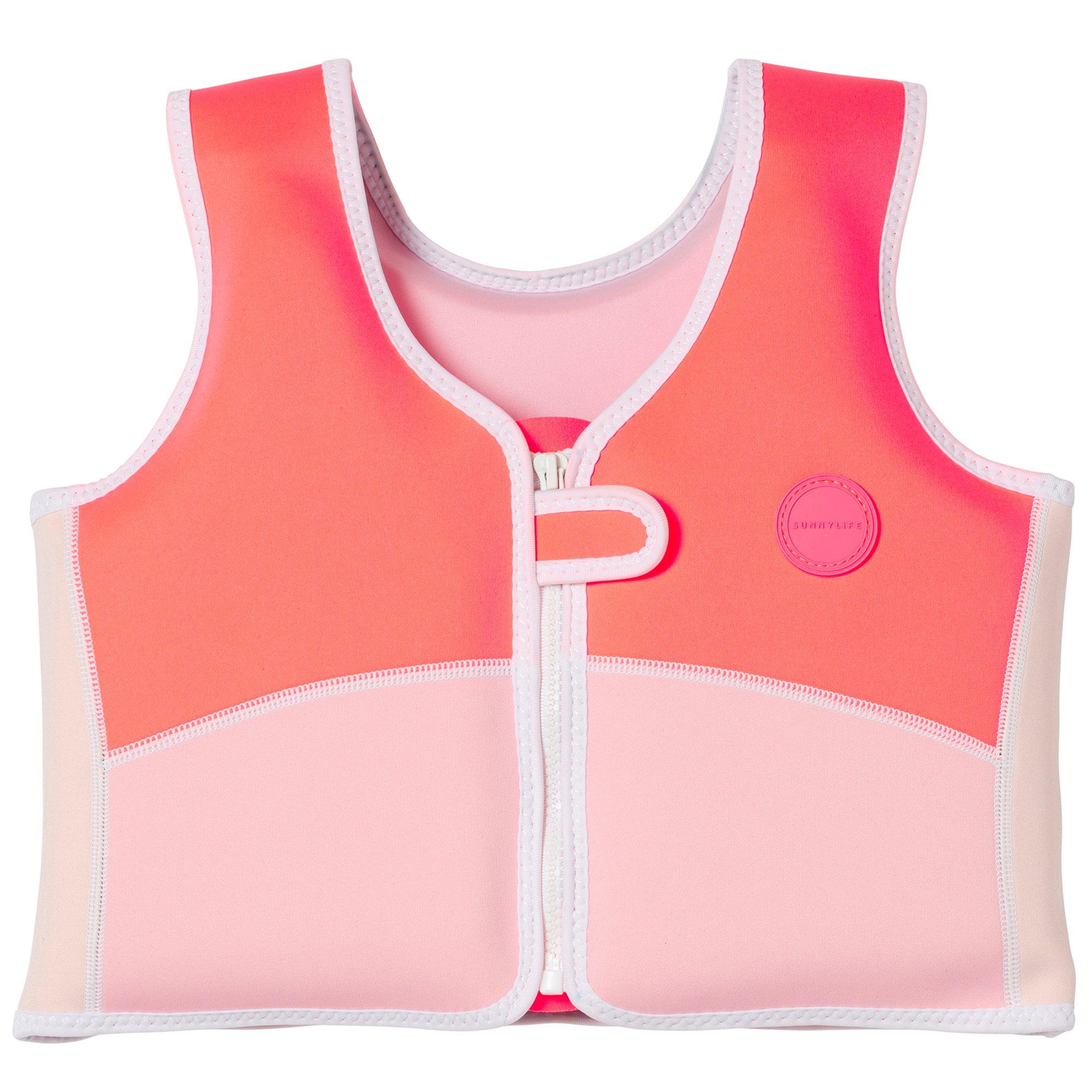 Kids Swim Vest: Neon Strawberry (Age 3-6)