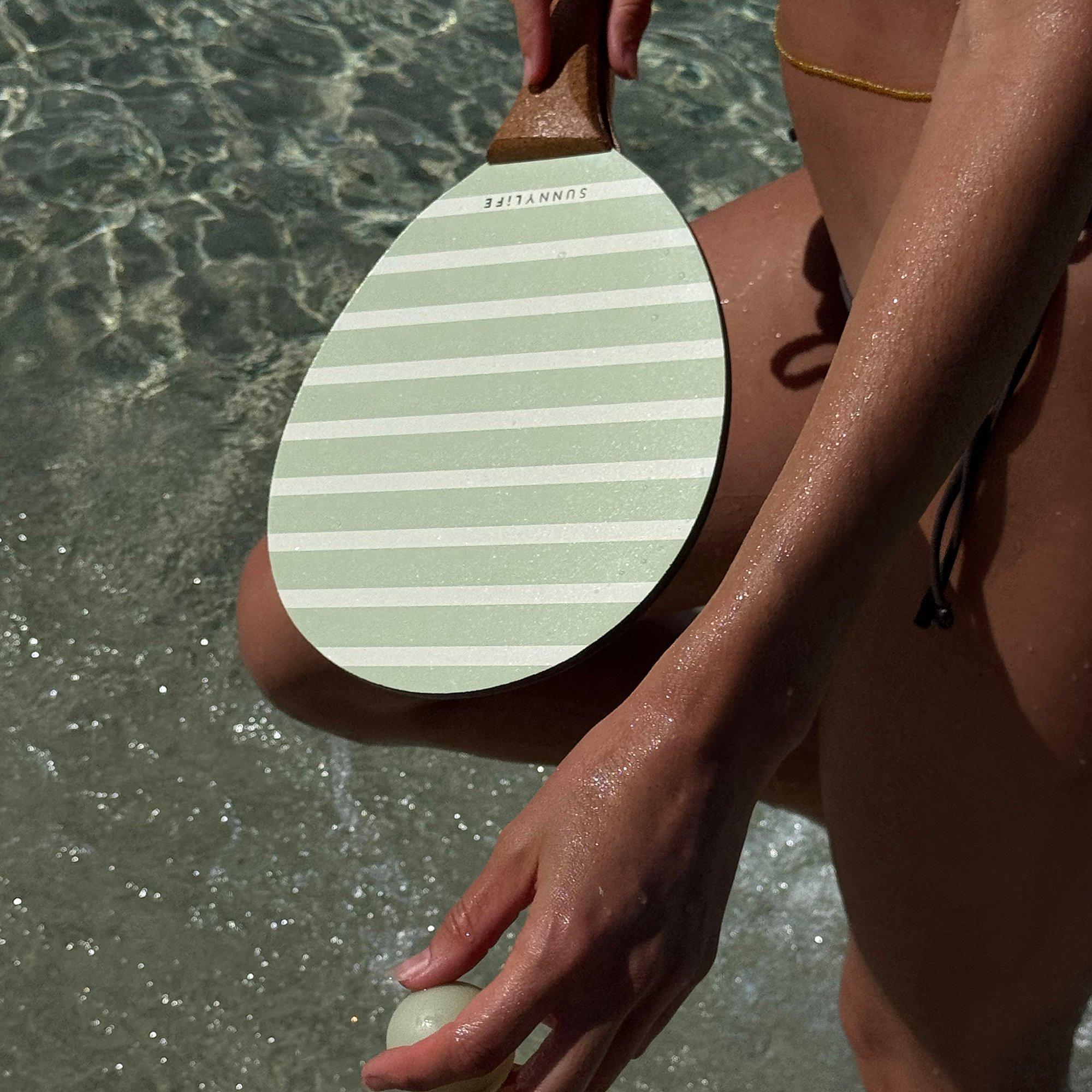 Vintage Beach Paddles: La Palma Sage Stripe image number 3