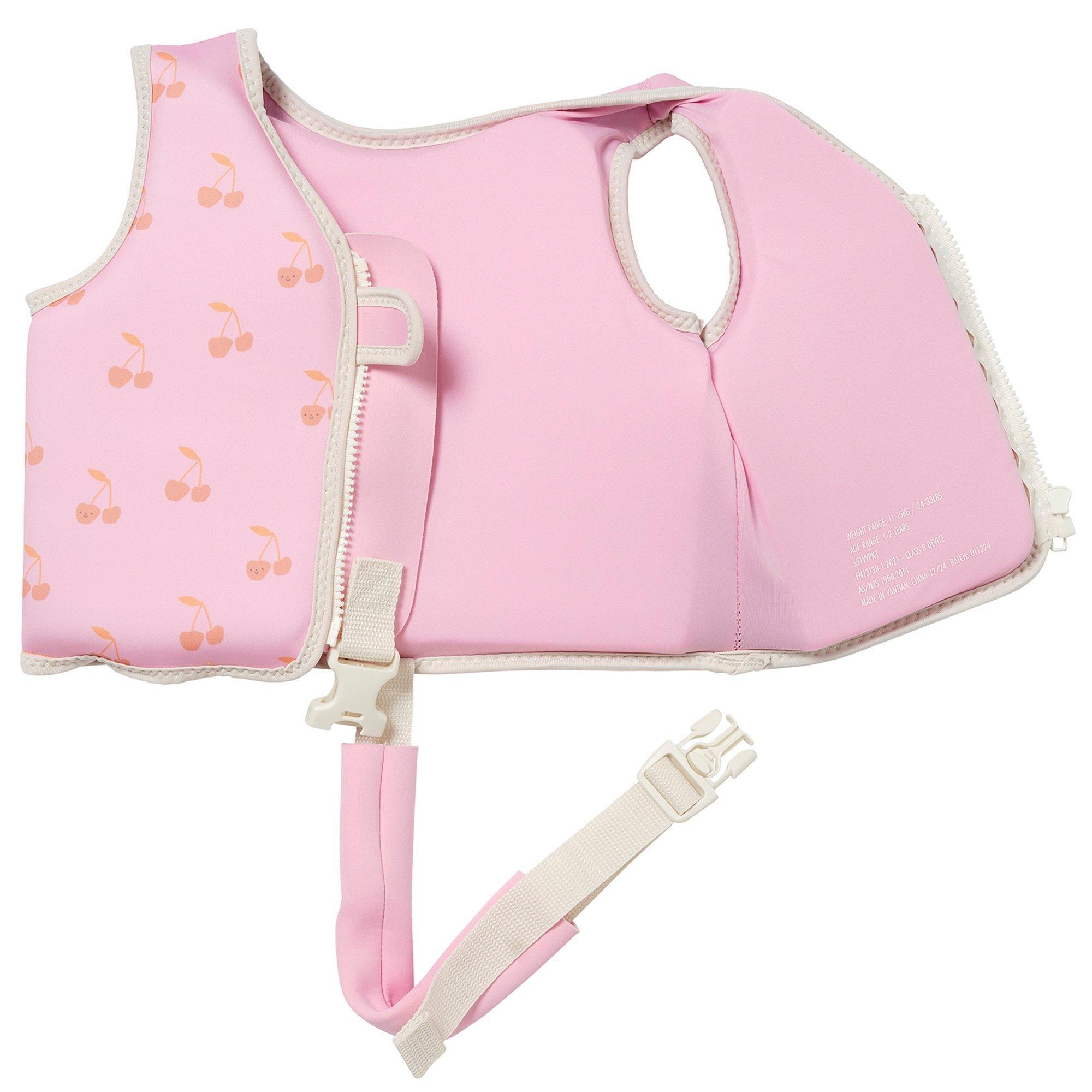 Kids Swim Vest: Cotton Candy Cherry (Age 1-2) image number 3