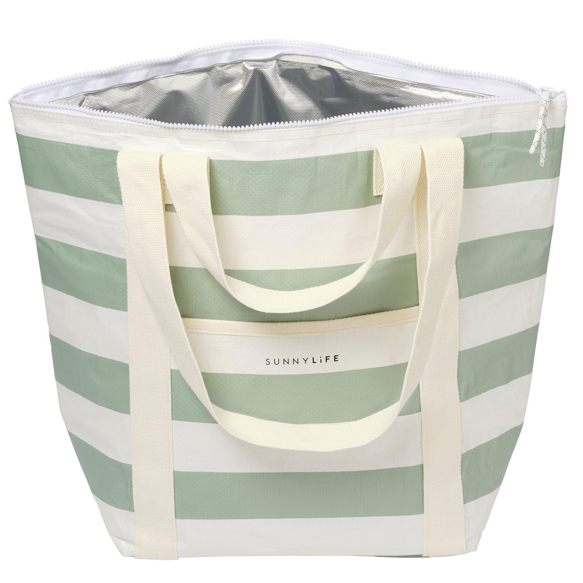 Light Cooler: Tote - La Palma Sage Stripe image number 2