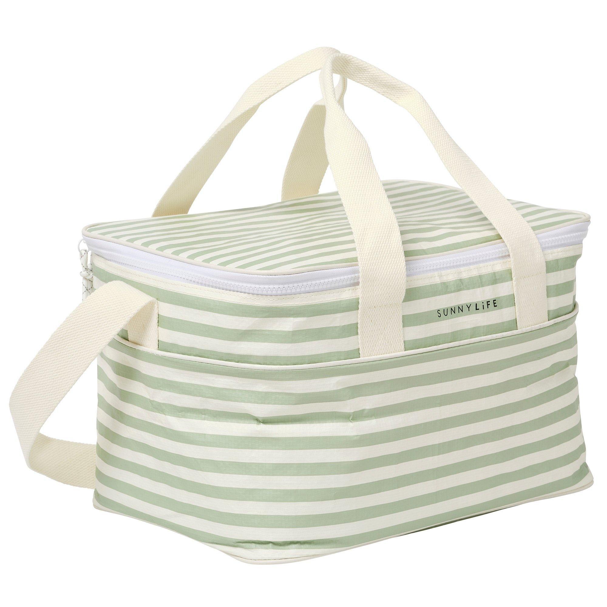 Light Cooler Bag - La Palma Sage Stripe