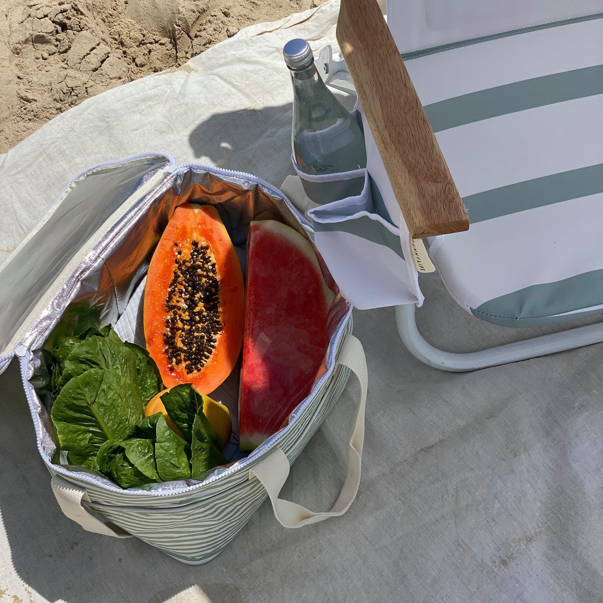 Light Cooler Bag - La Palma Sage Stripe image number 3