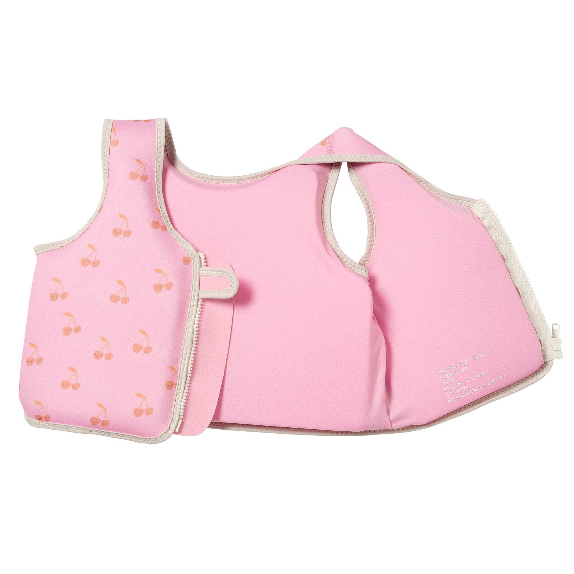 Kids Swim Vest: Cotton Candy Cherry (Age 3-6) image number 3