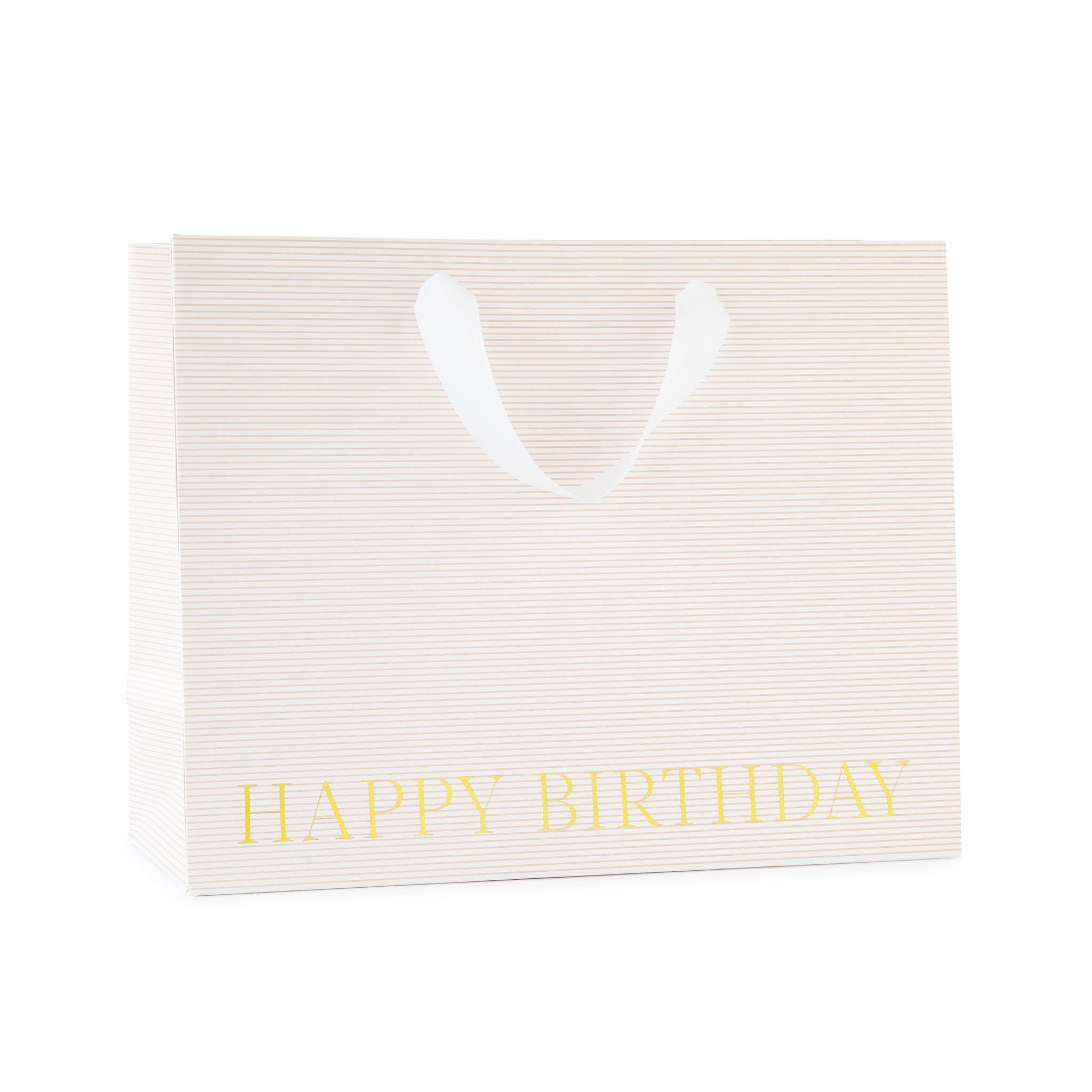 Rose Pinstripe Large Gift Bag