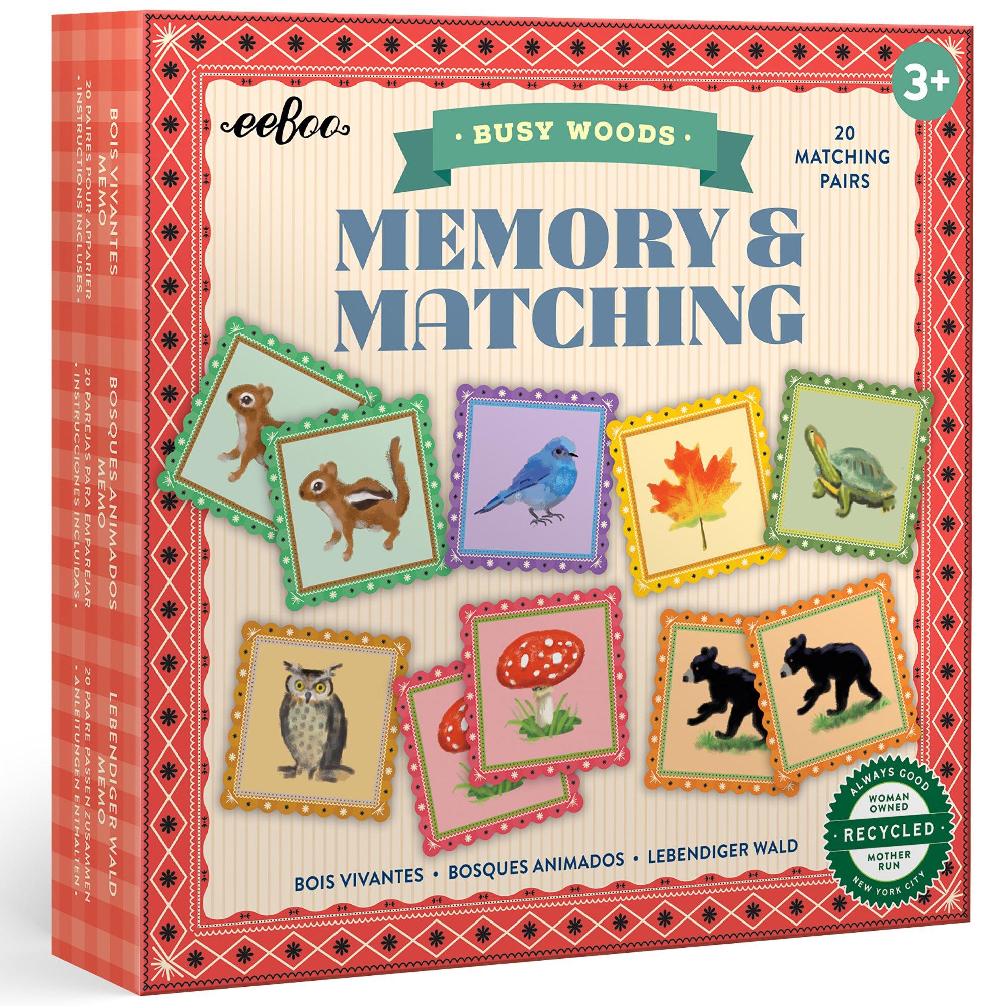 Memory & Matching Game: Busy Woods
