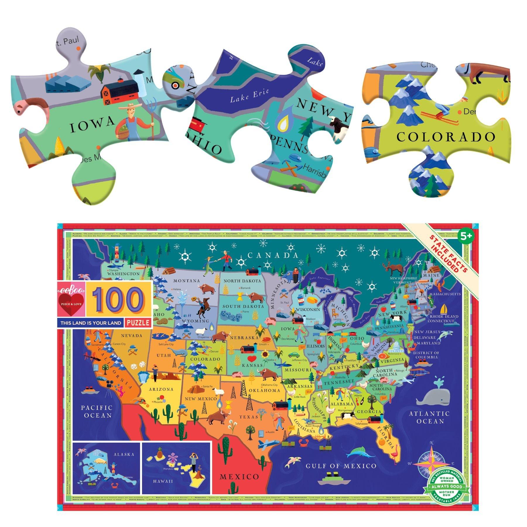 This Land is Your Land 100 Piece Puzzle image number 2