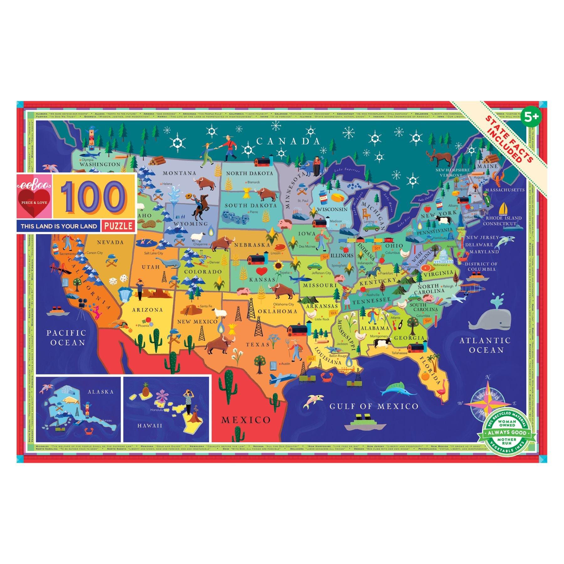 This Land is Your Land 100 Piece Puzzle image number 1