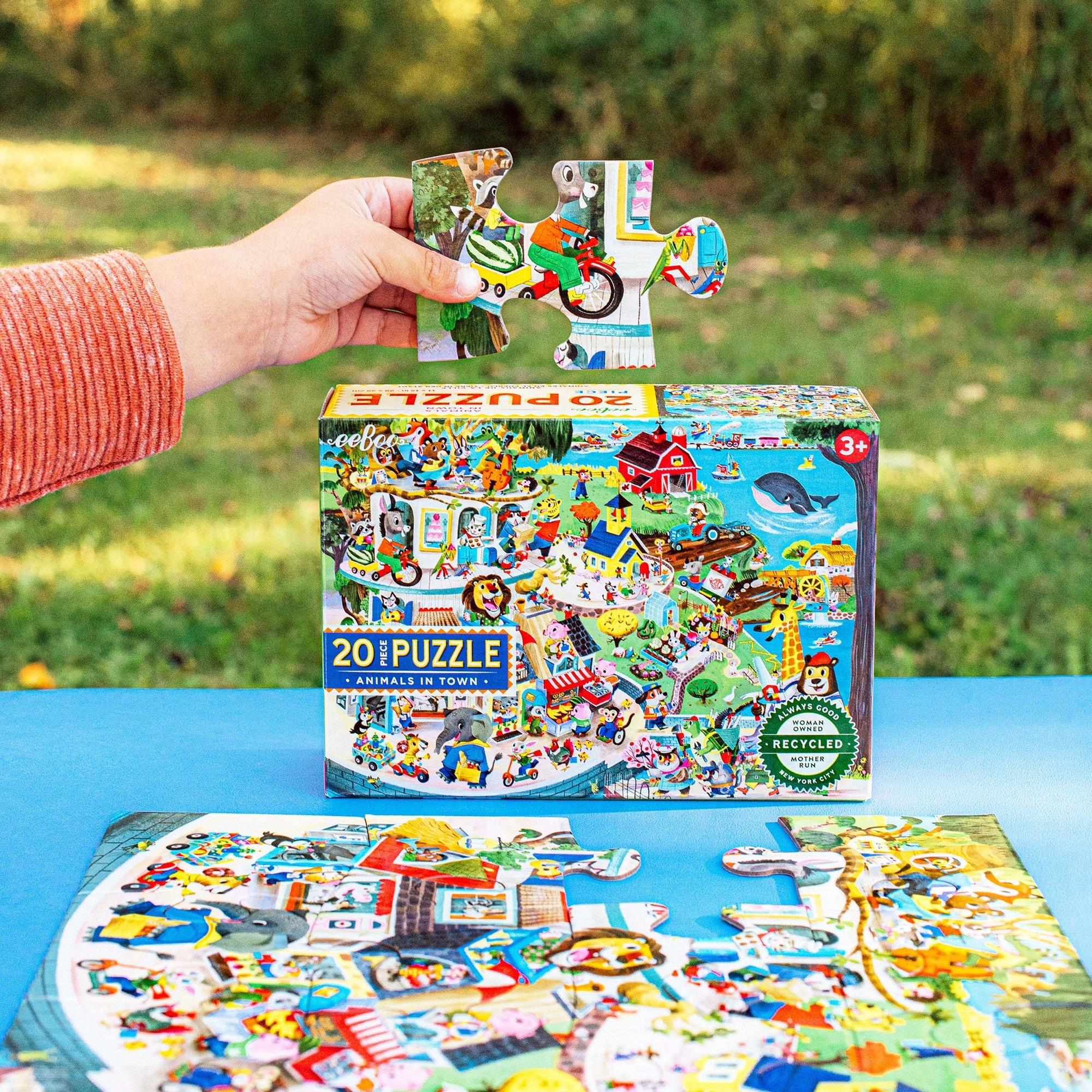 20 Piece Puzzle: Animals in Town image number 3