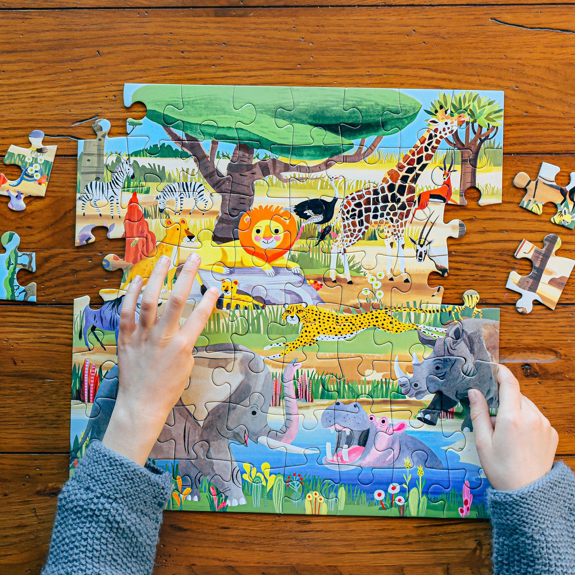 64 Piece Puzzle: Savanna image number 3