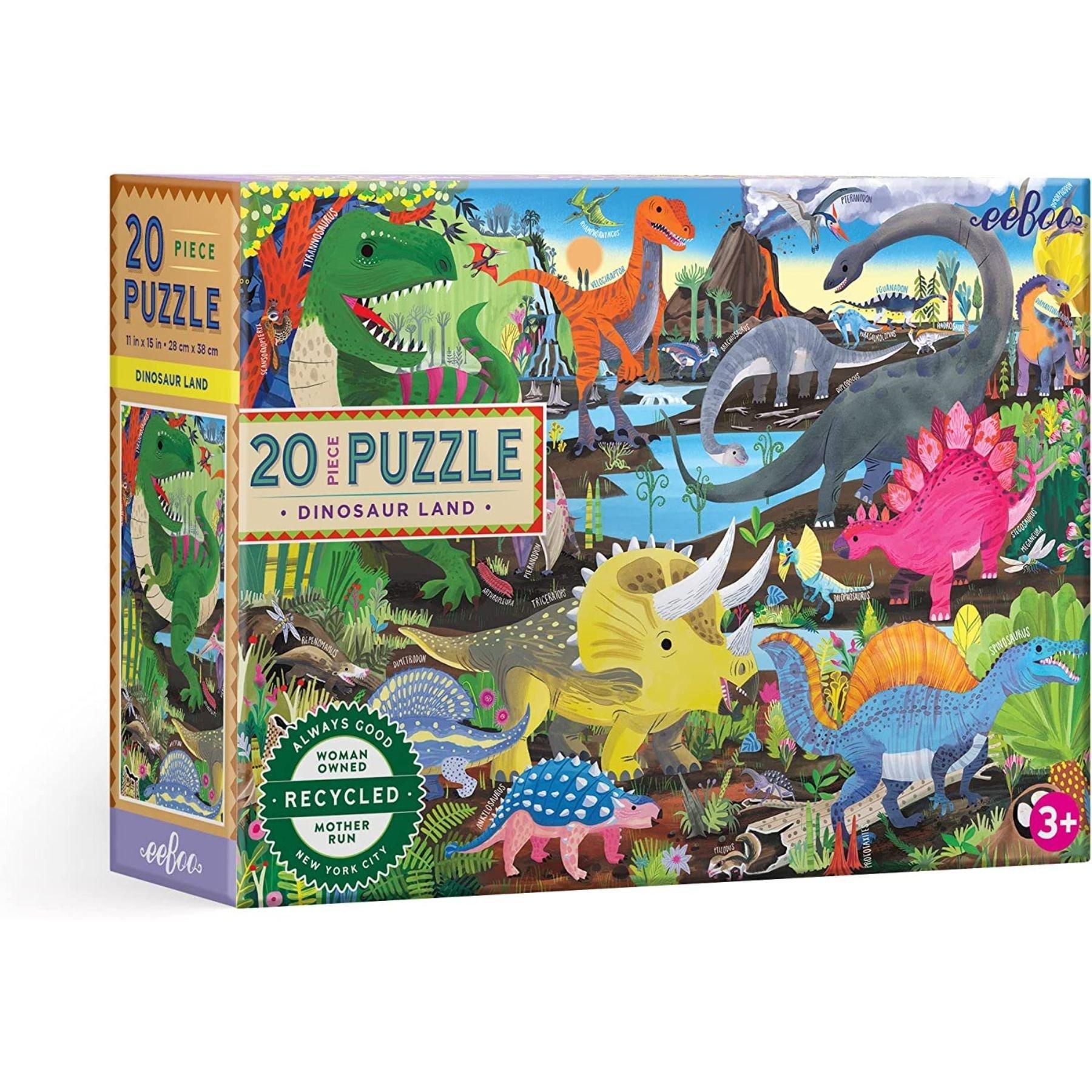 Dinosaur Land - 20 Piece Puzzle