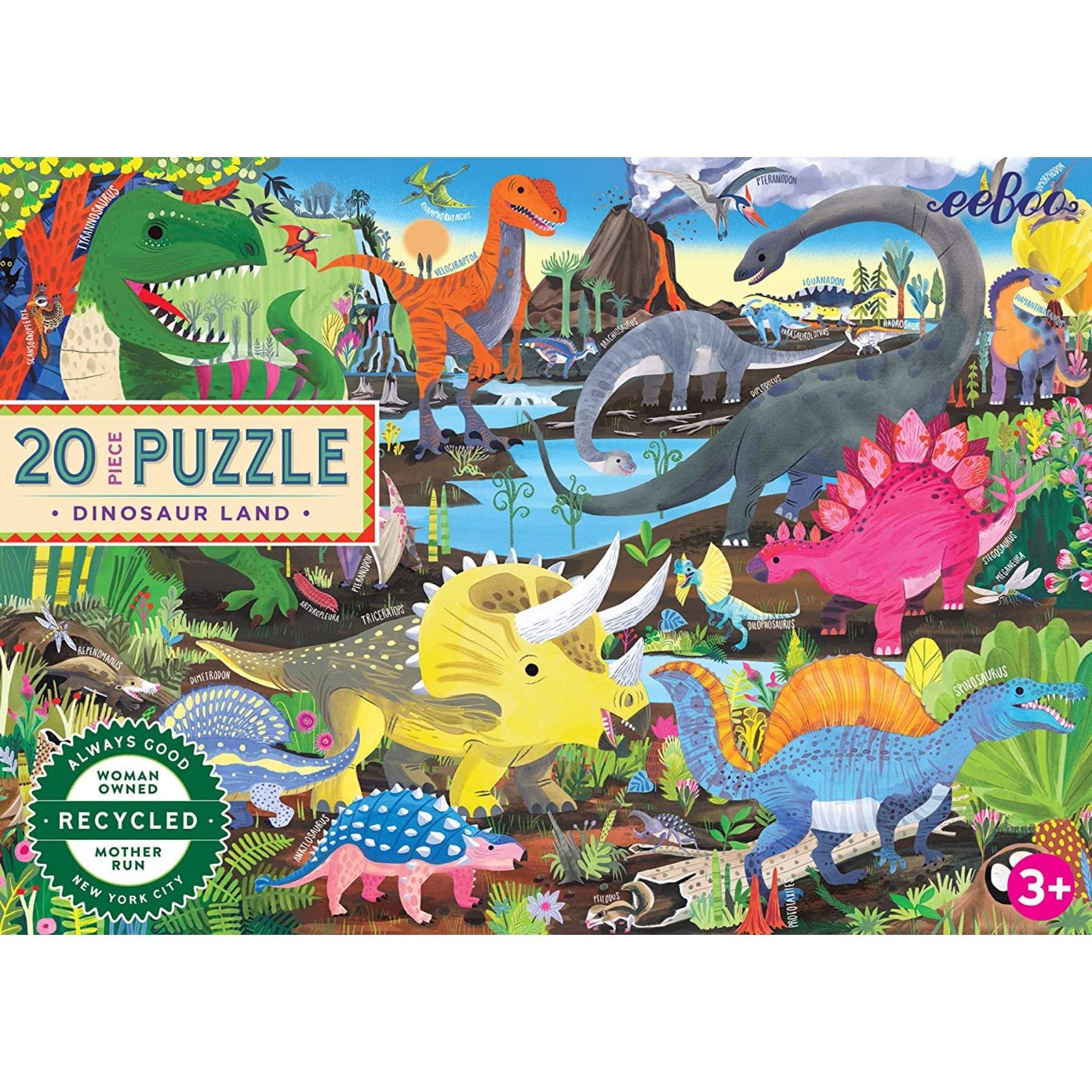 Dinosaur Land - 20 Piece Puzzle image number 3