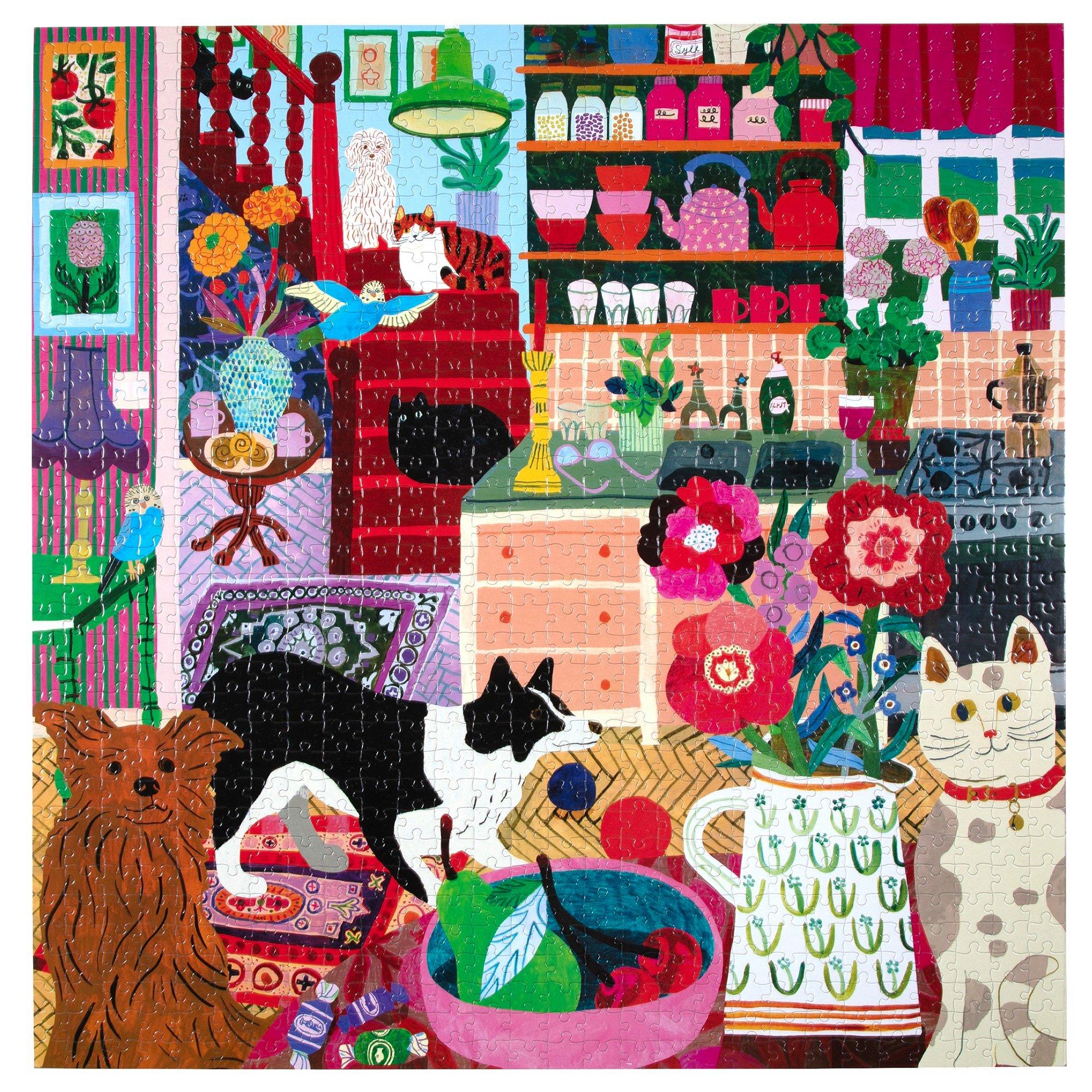 Pets in the Kitchen - 1000 Piece Puzzle image number 2