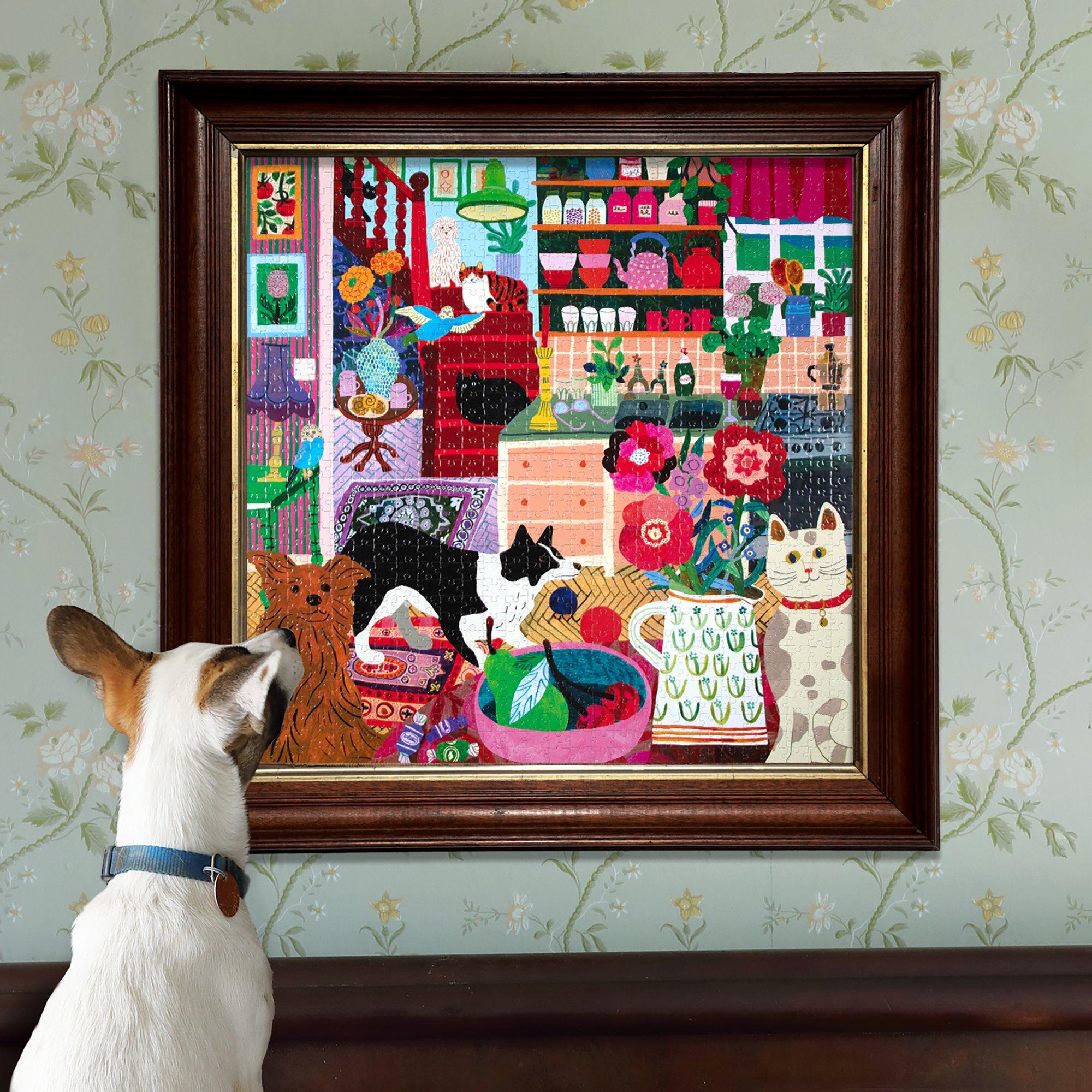 Pets in the Kitchen - 1000 Piece Puzzle image number 4