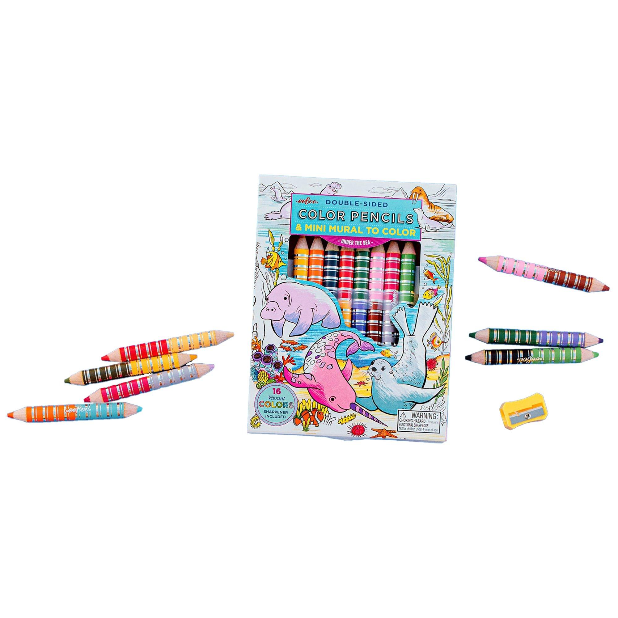 Biggies Color Pencils: Under the Sea - 8pc image number 4
