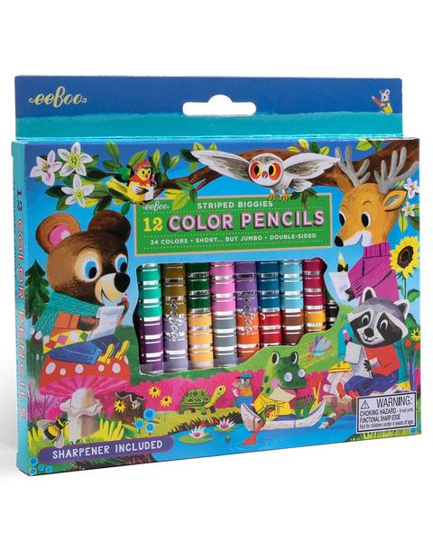 Biggies Color Pencils: Woodland Friends - 12pc