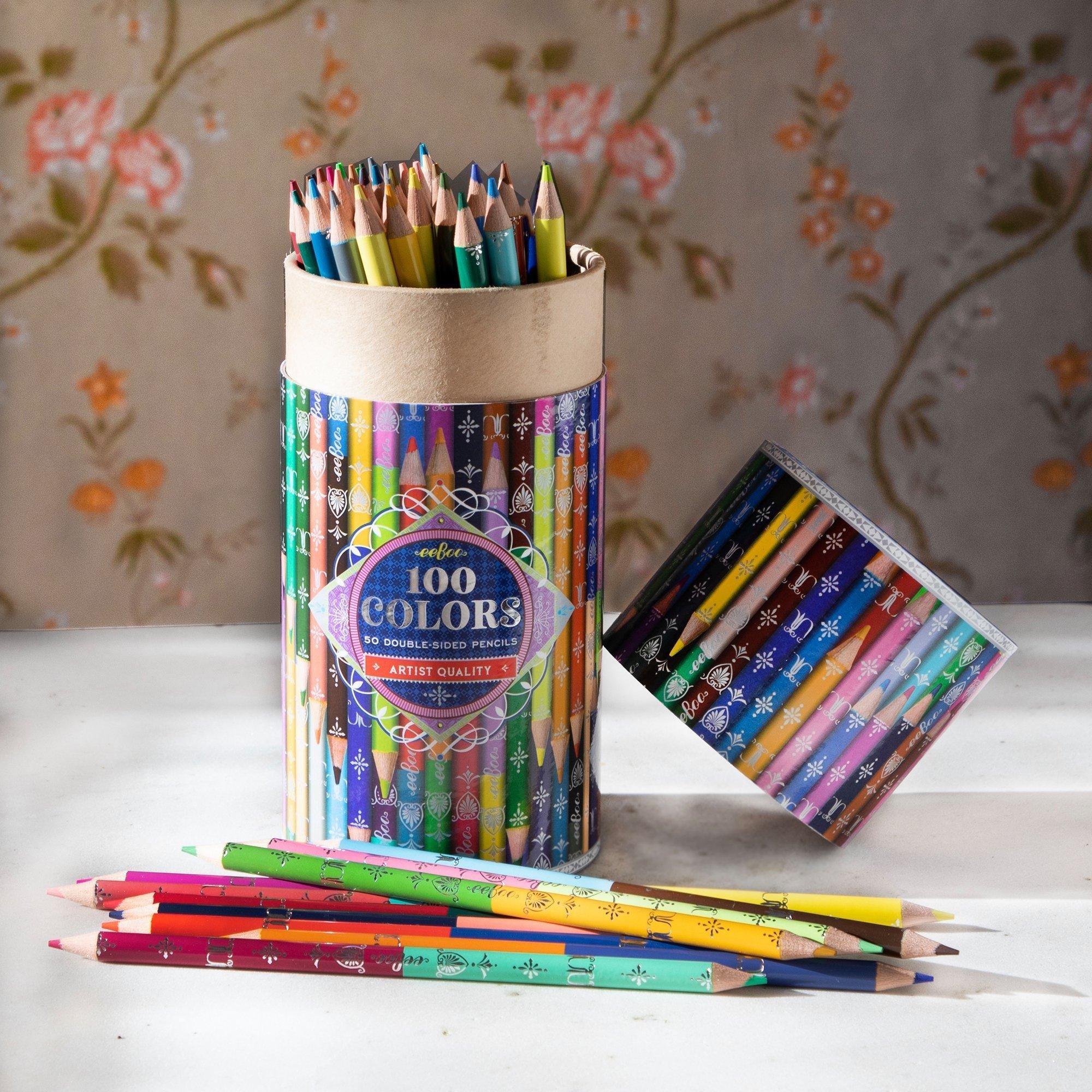 100 Colors: 50 Double-Sided Color Pencils image number 3