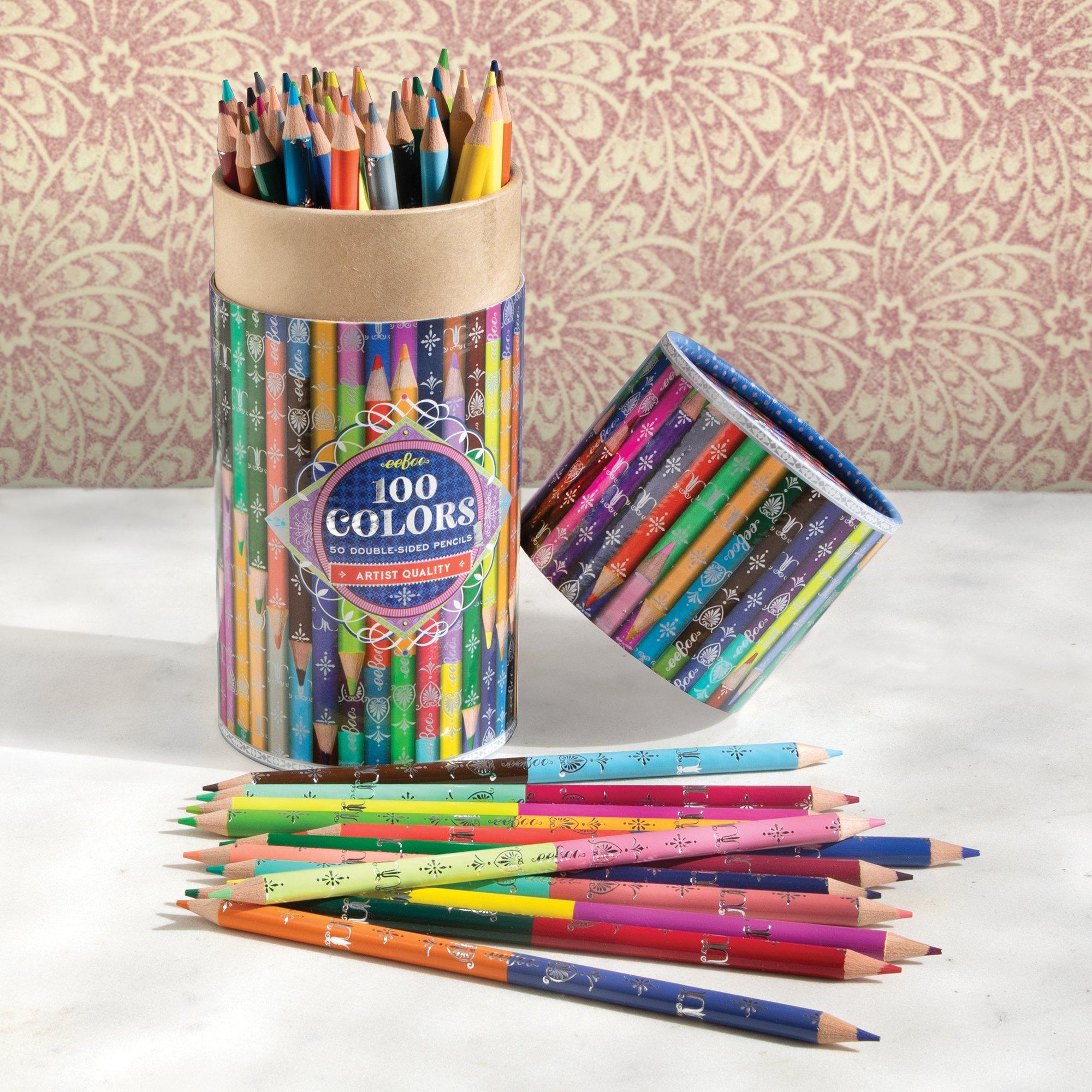 100 Colors: 50 Double-Sided Color Pencils image number 4