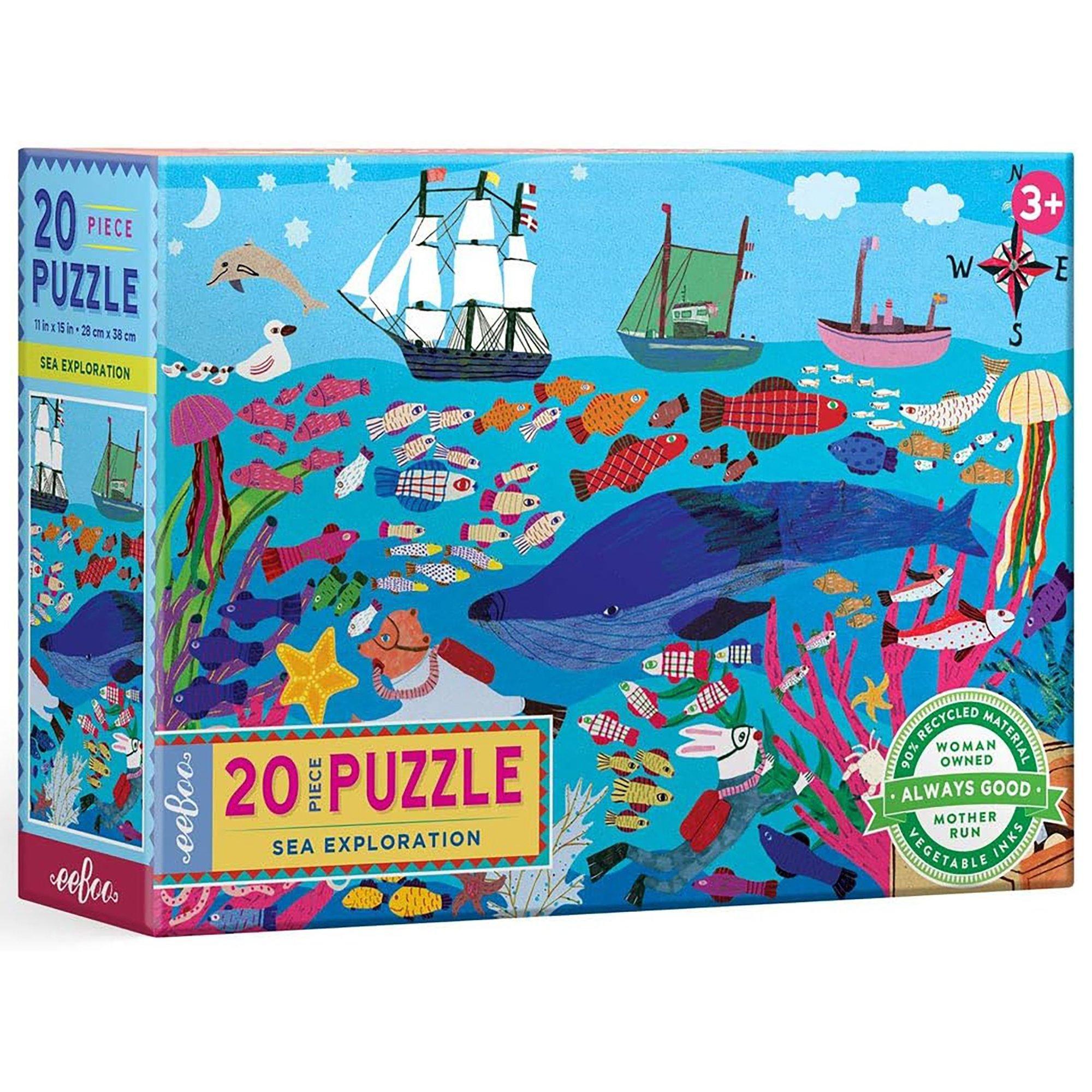 Sea Exploration 20 Piece Big Jigsaw Puzzle for Kids