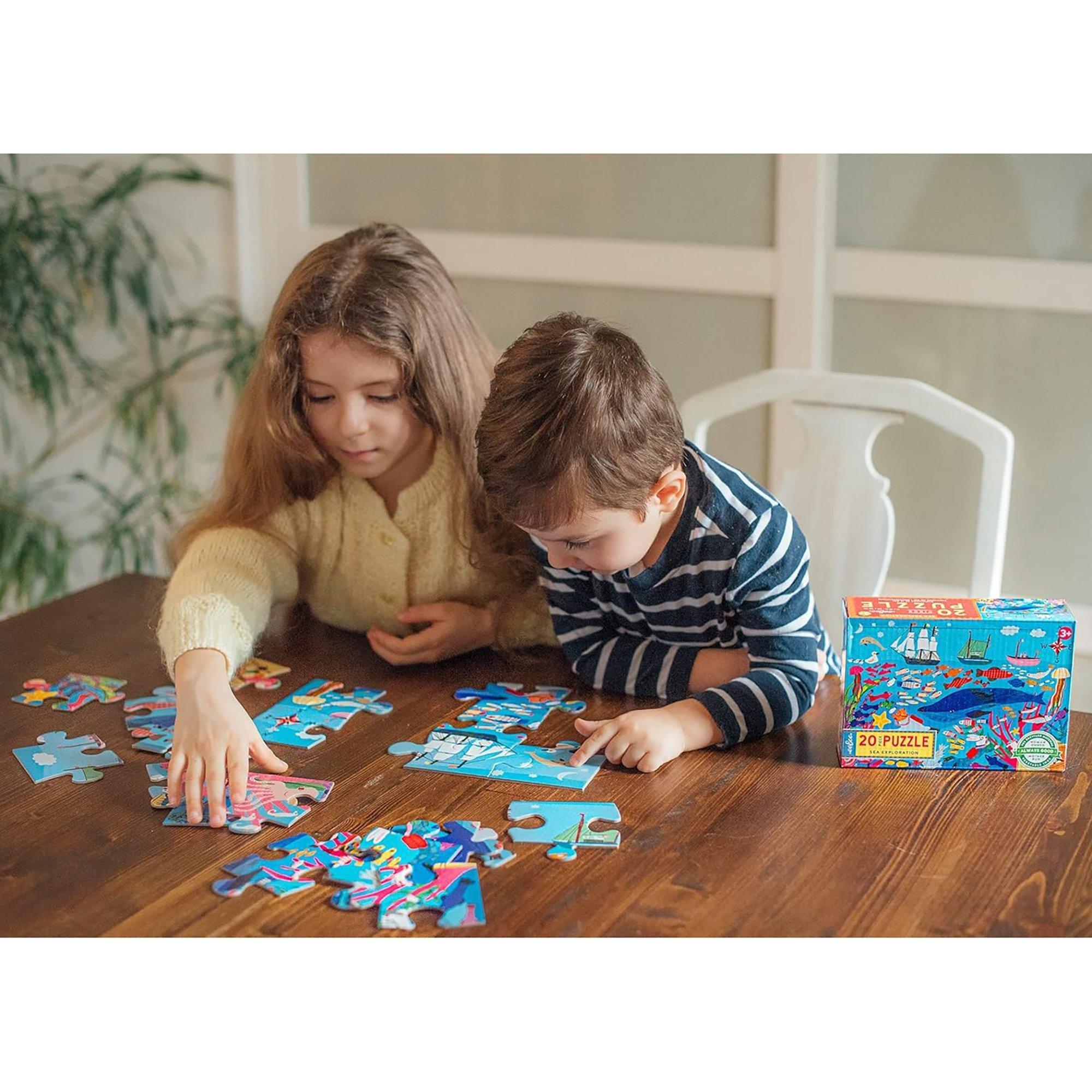 Sea Exploration 20 Piece Big Jigsaw Puzzle for Kids image number 4