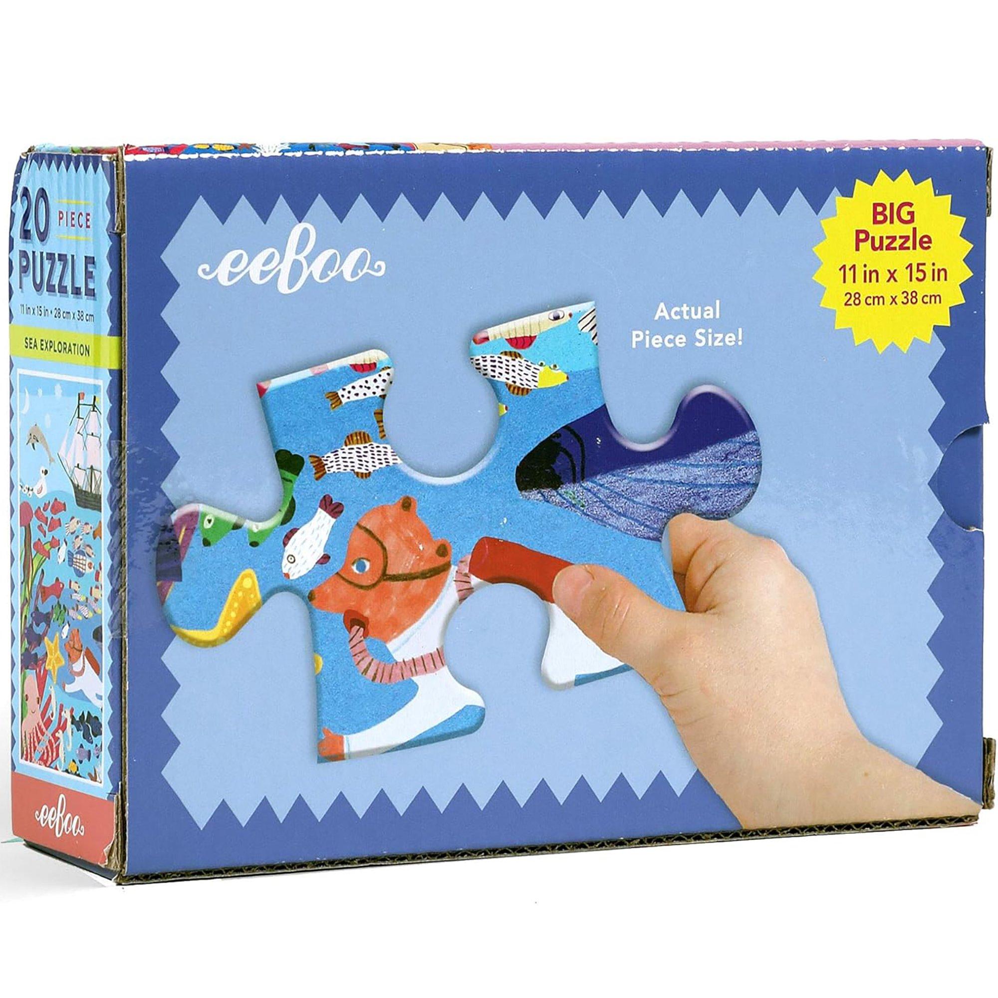 Sea Exploration 20 Piece Big Jigsaw Puzzle for Kids image number 1