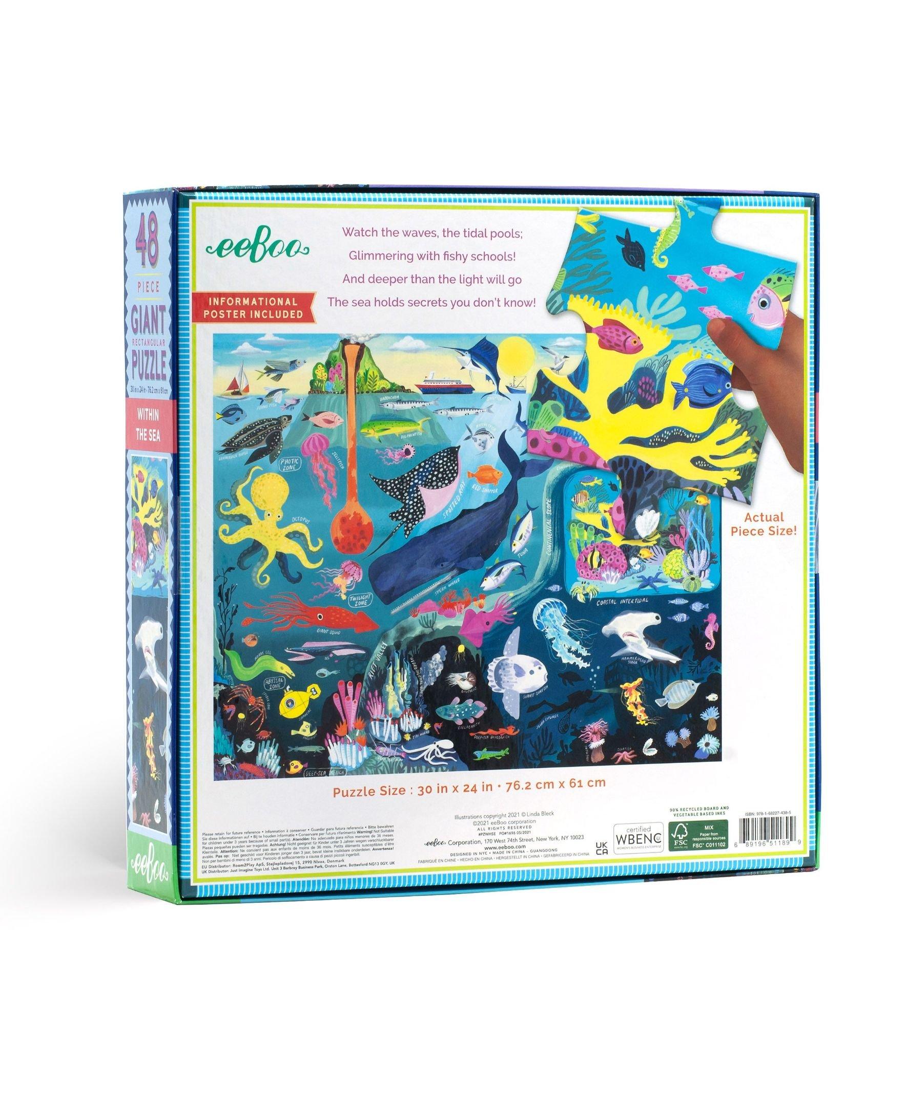 Within the Sea 48 Piece Giant Floor Jigsaw Puzzle image number 2