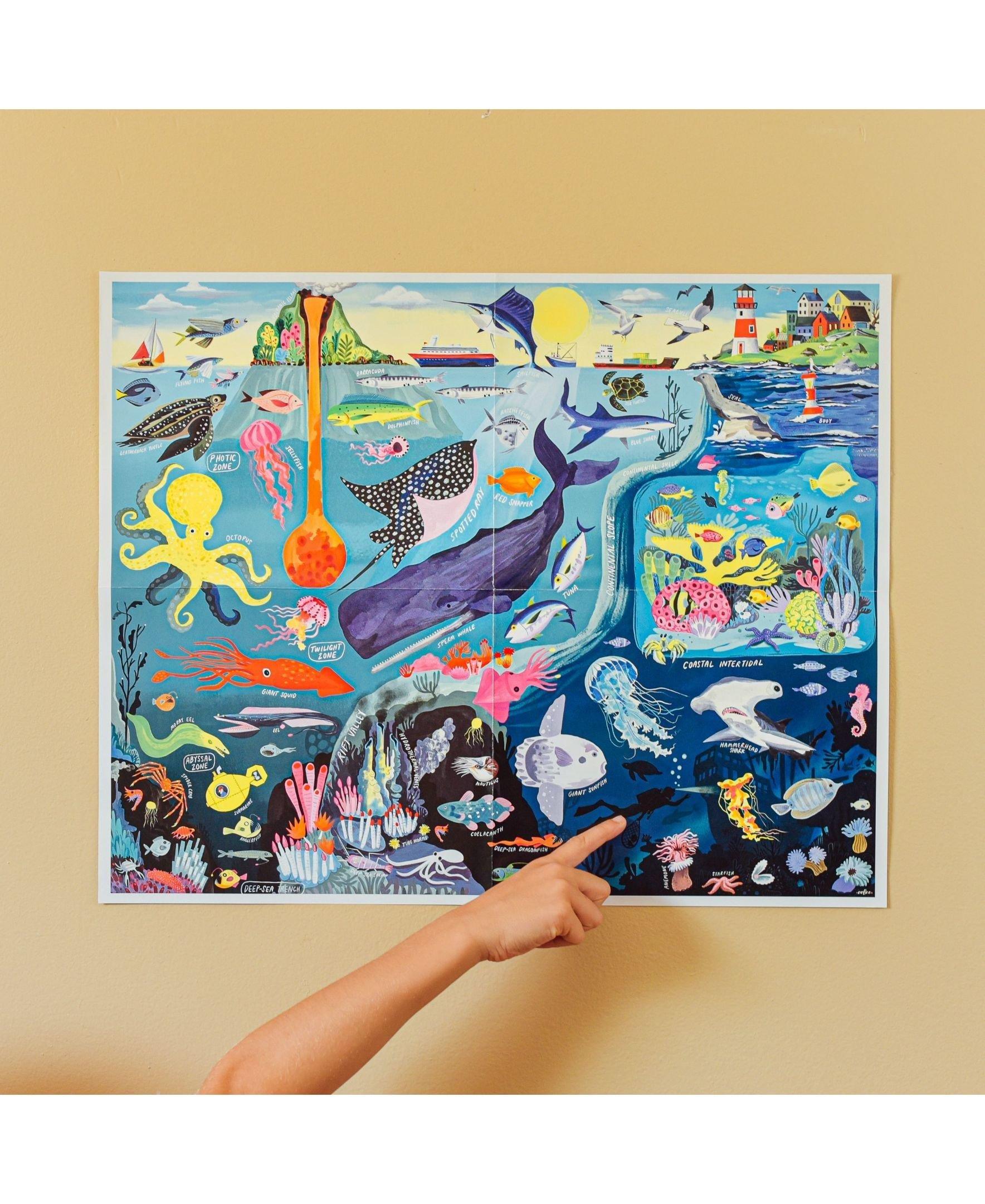 Within the Sea 48 Piece Giant Floor Jigsaw Puzzle image number 3